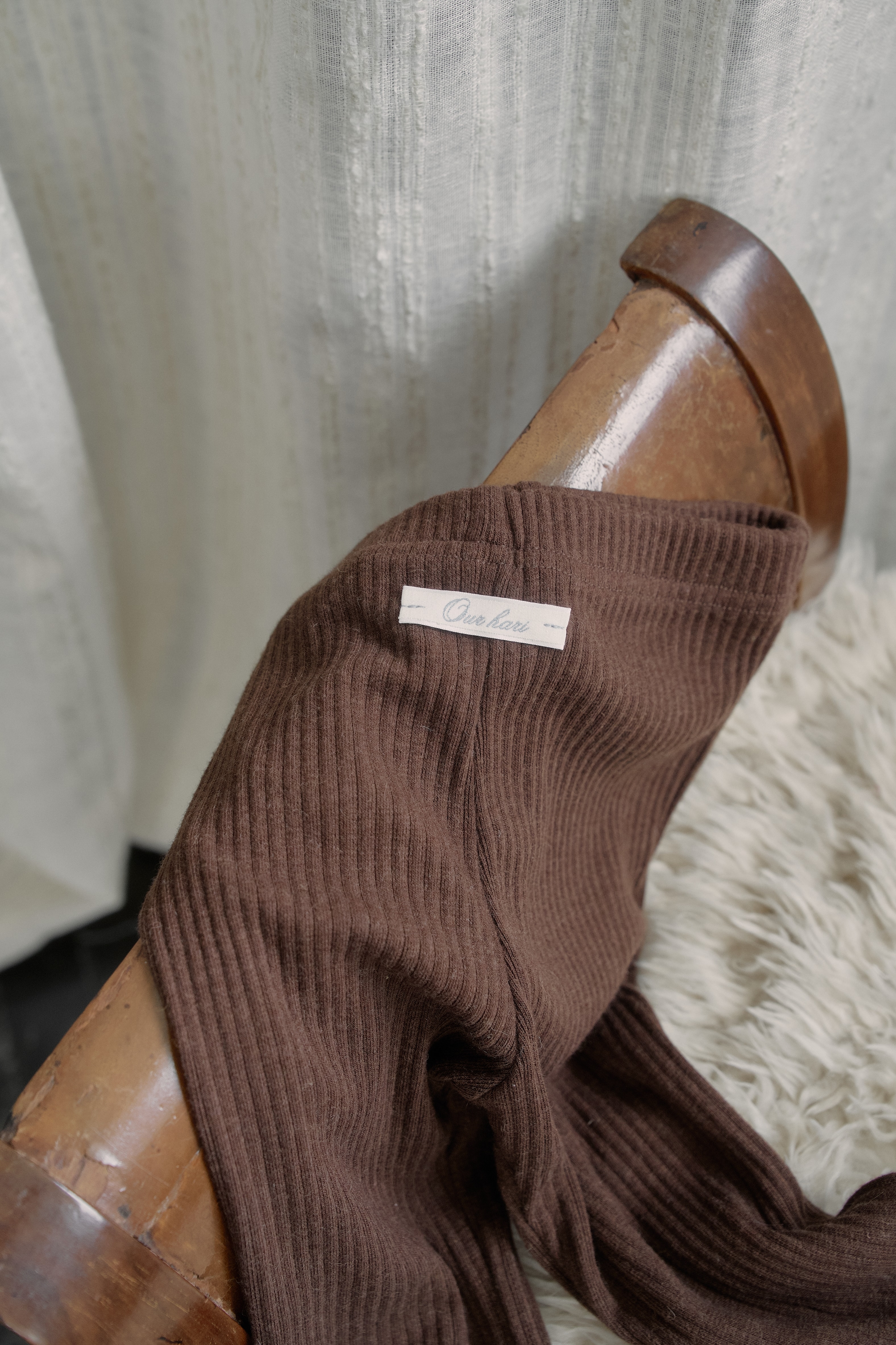 Edie Flare Trousers - Brown