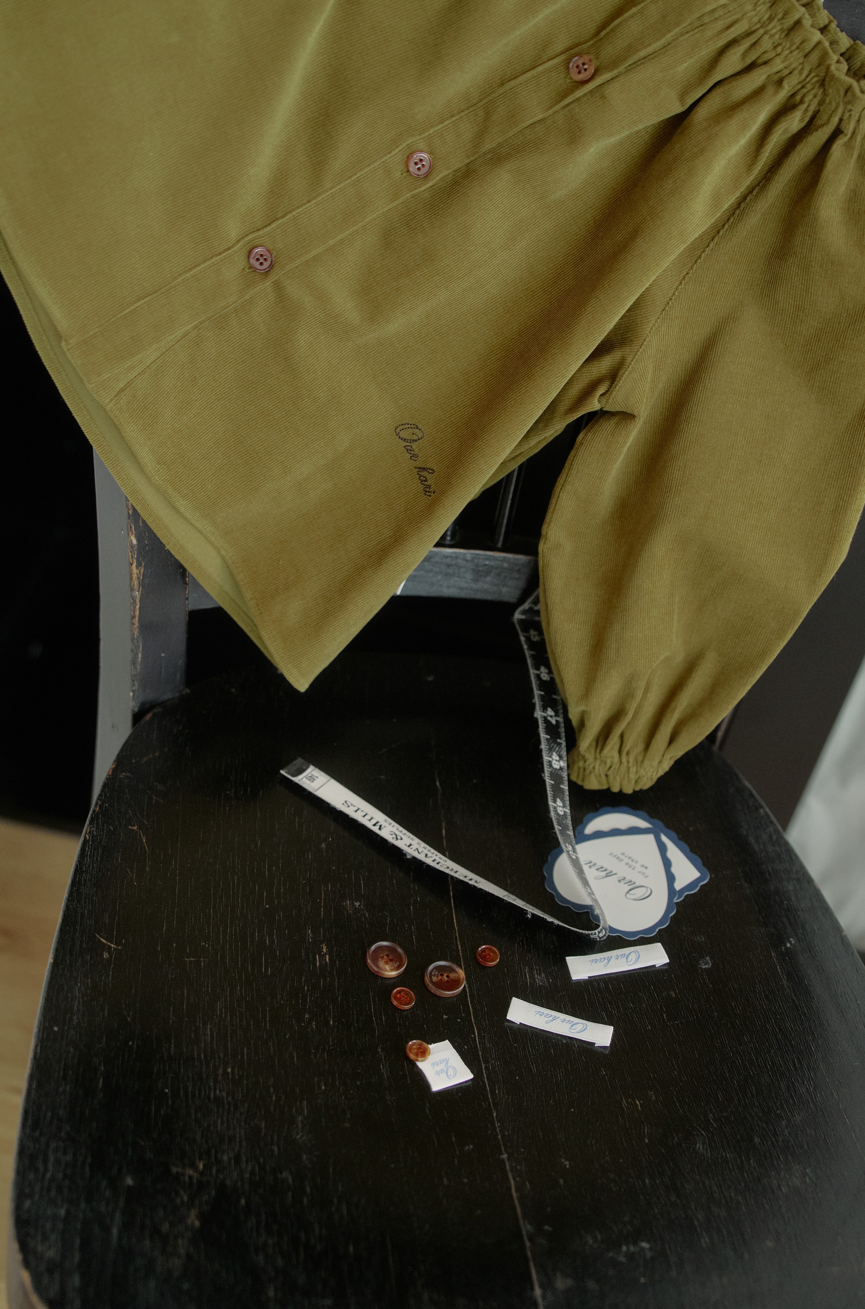 Tilly Corduroy Blouse - Olive