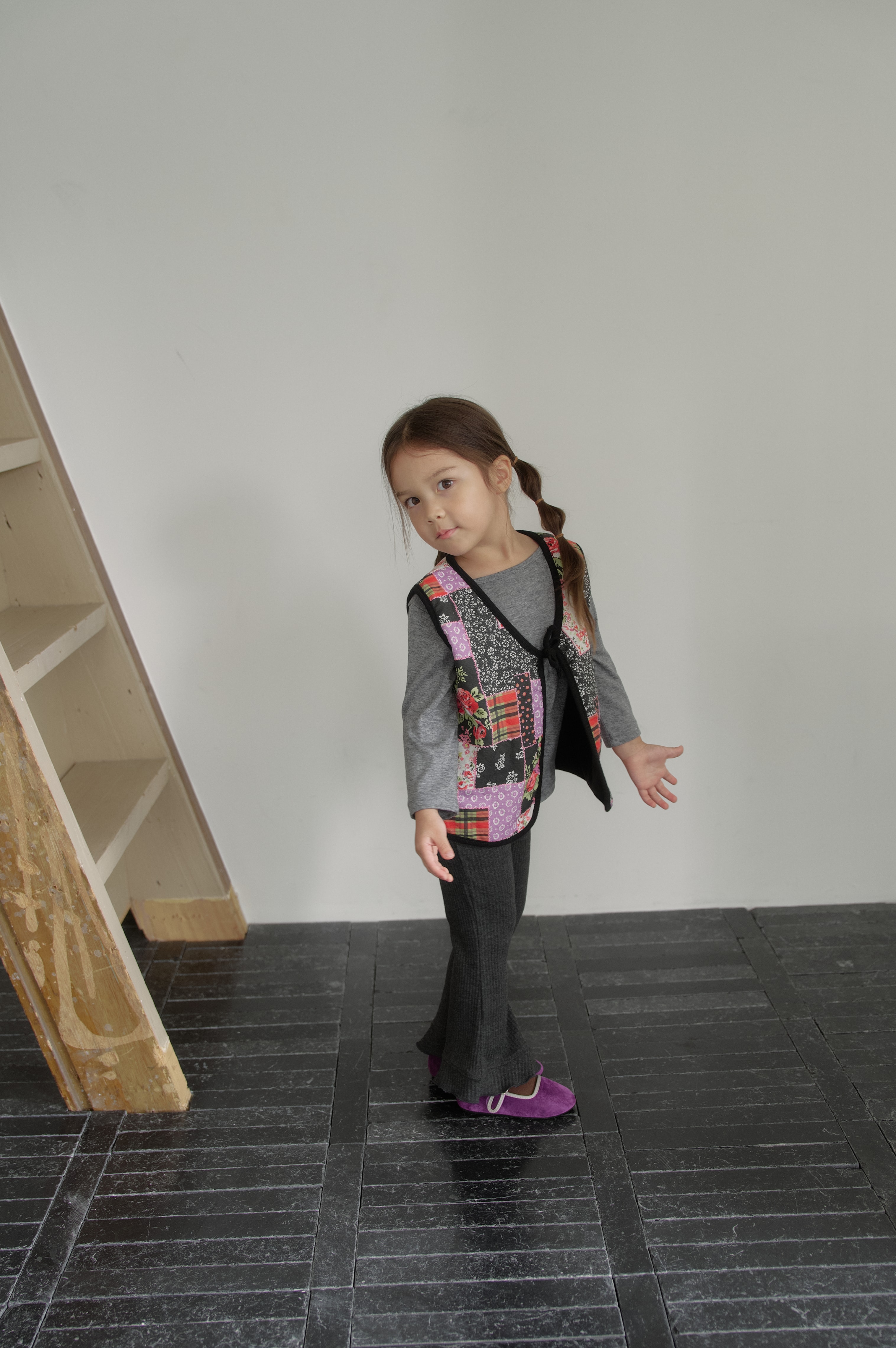Mabel Reversible Vest - Black