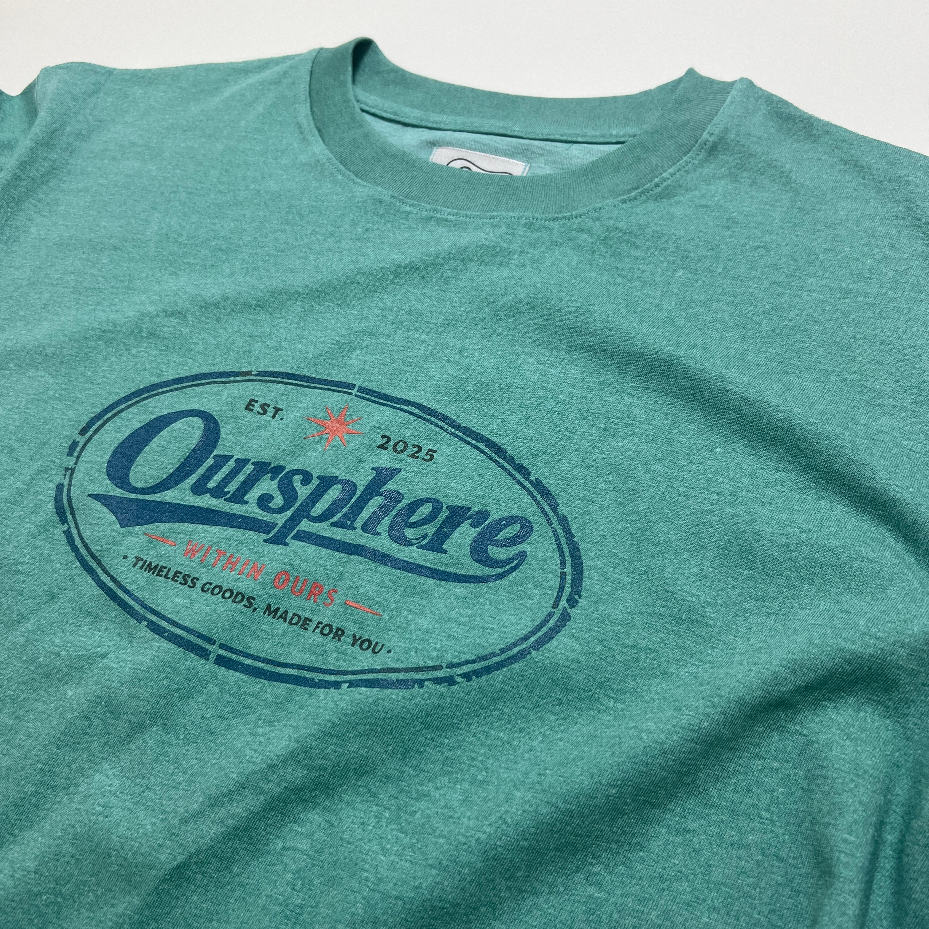 Oursphere Logo Tee — Washed Teal