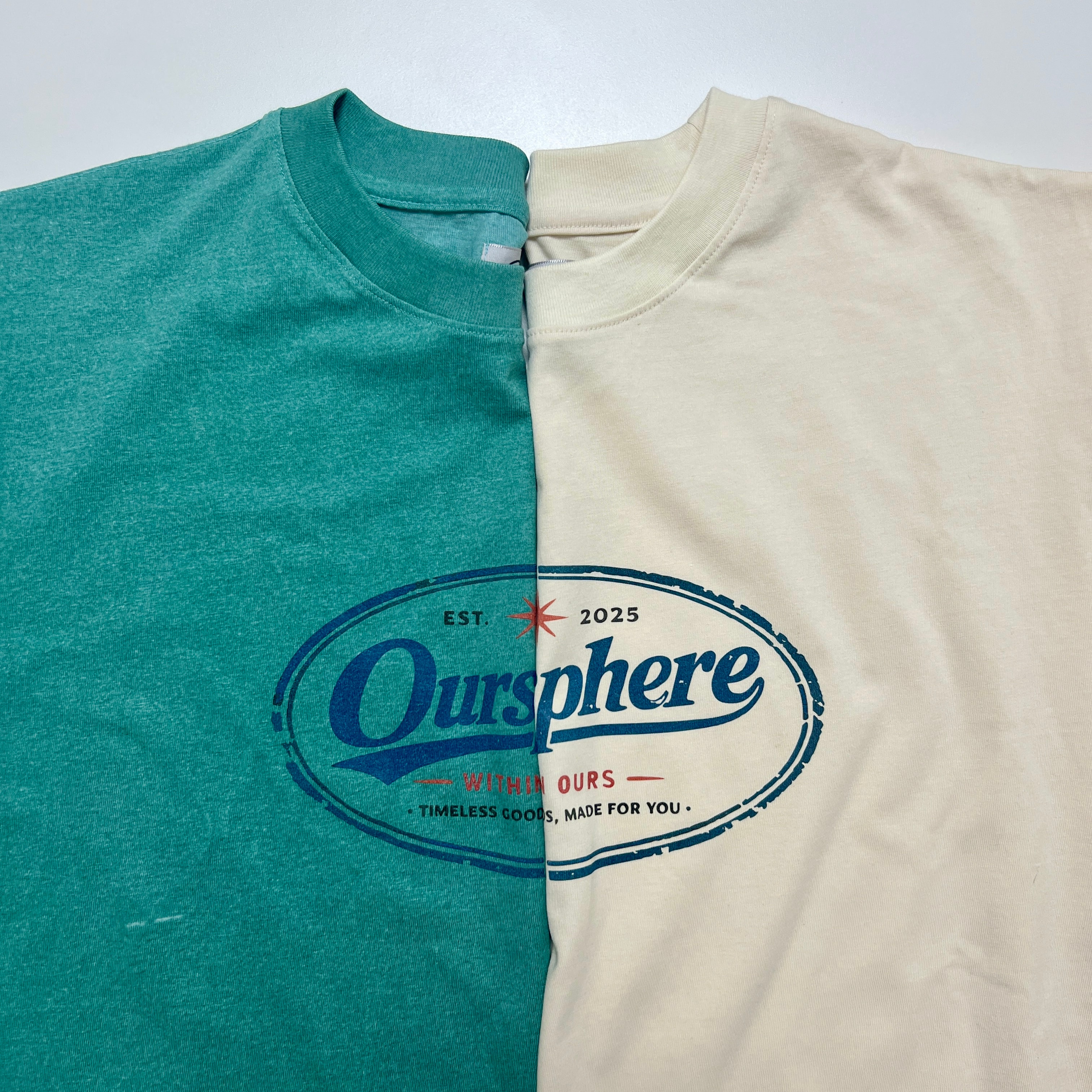 Oursphere Logo Tee — Washed Teal