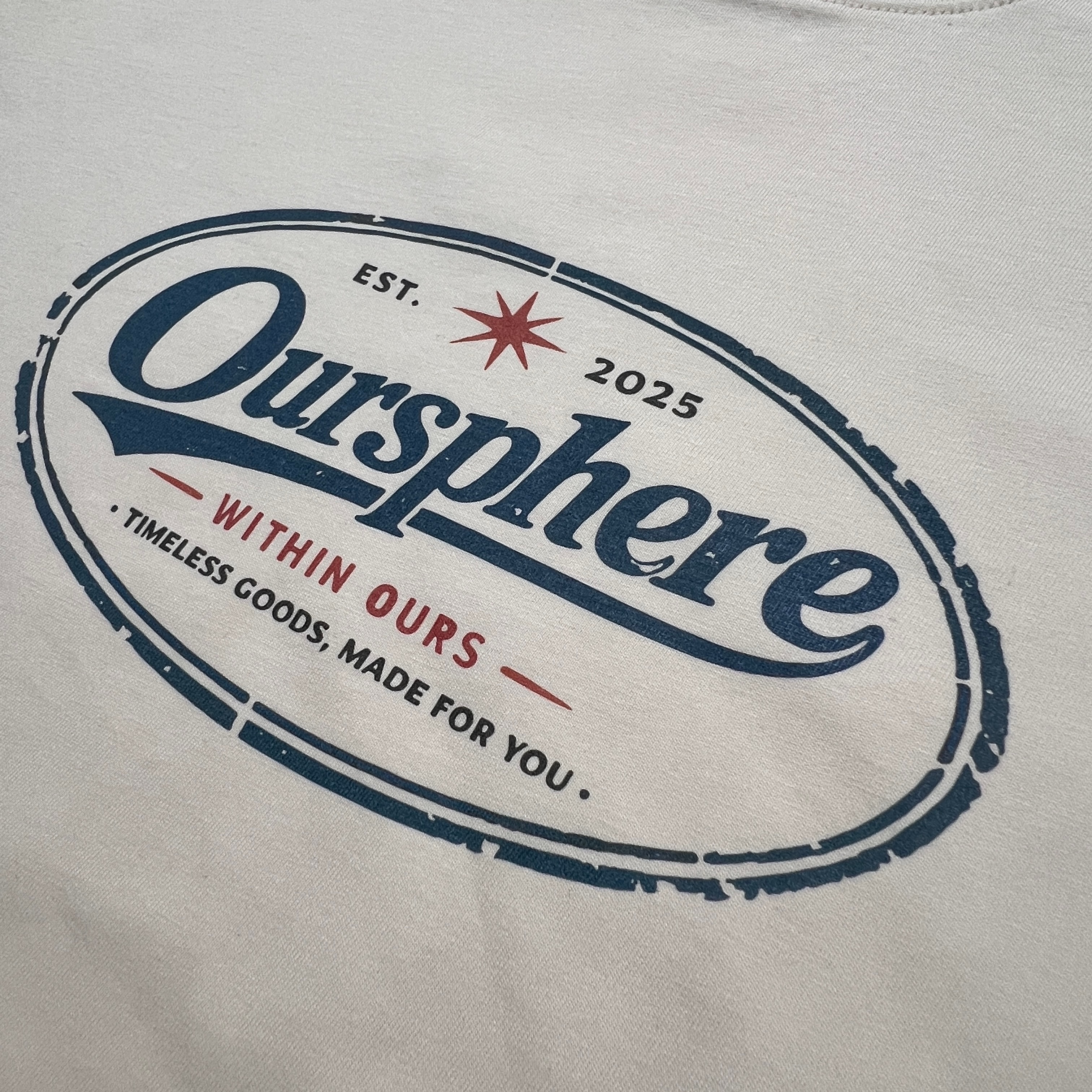 Oursphere Logo Tee — Vintage White