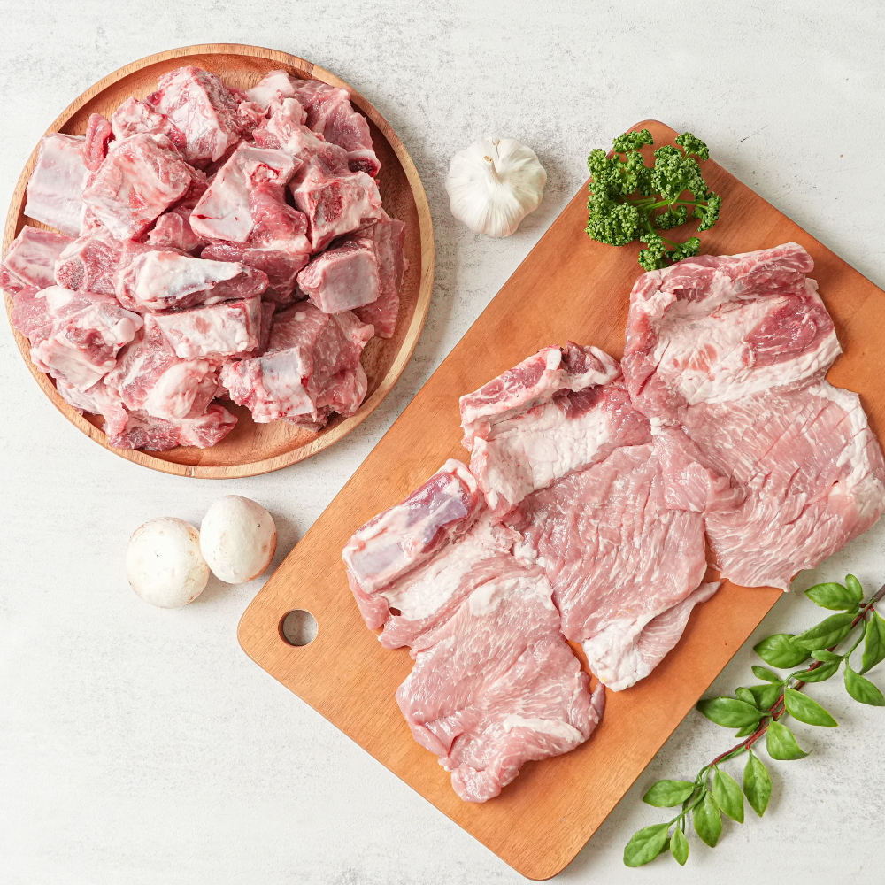 1+냉장 한돈 돼지갈비 포갈비용 찜용 1kg