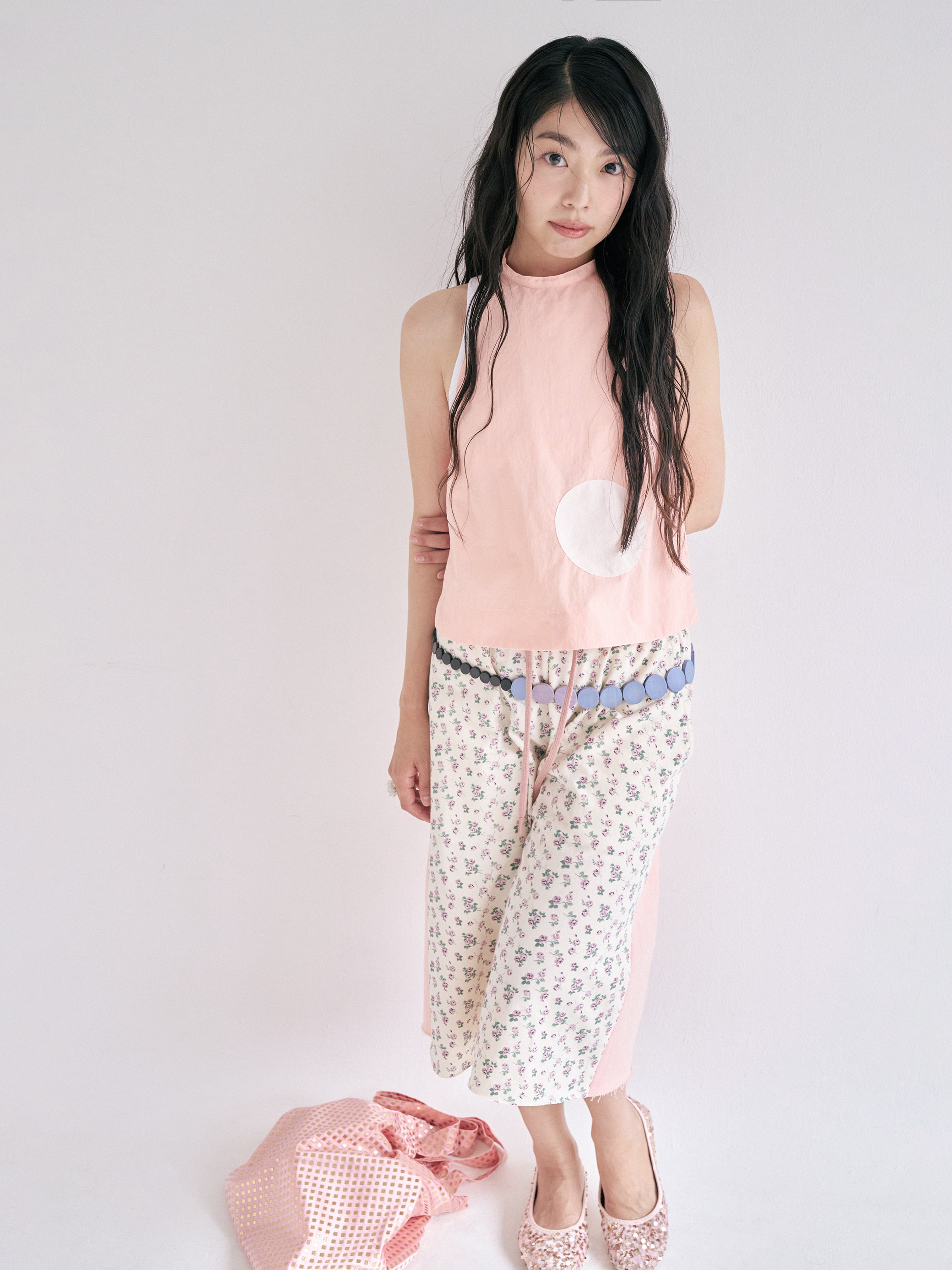 Flower sweat pants