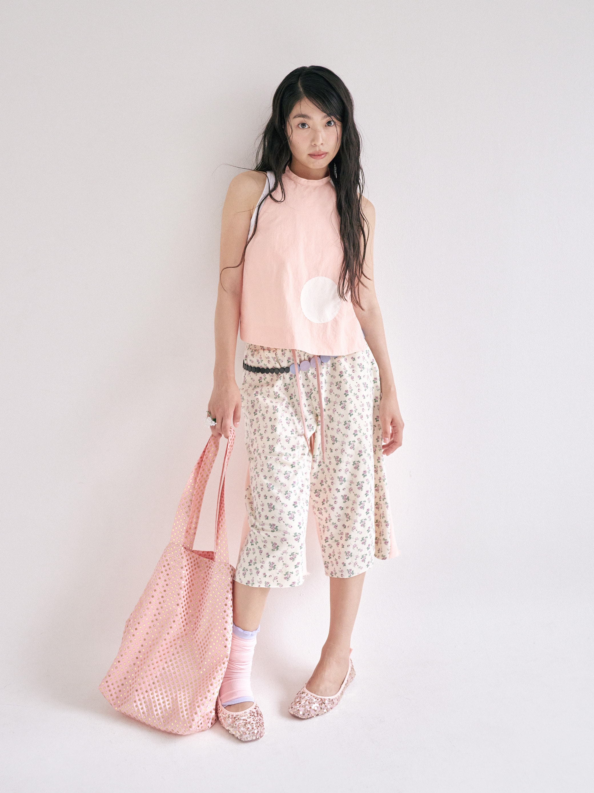 Flower sweat pants