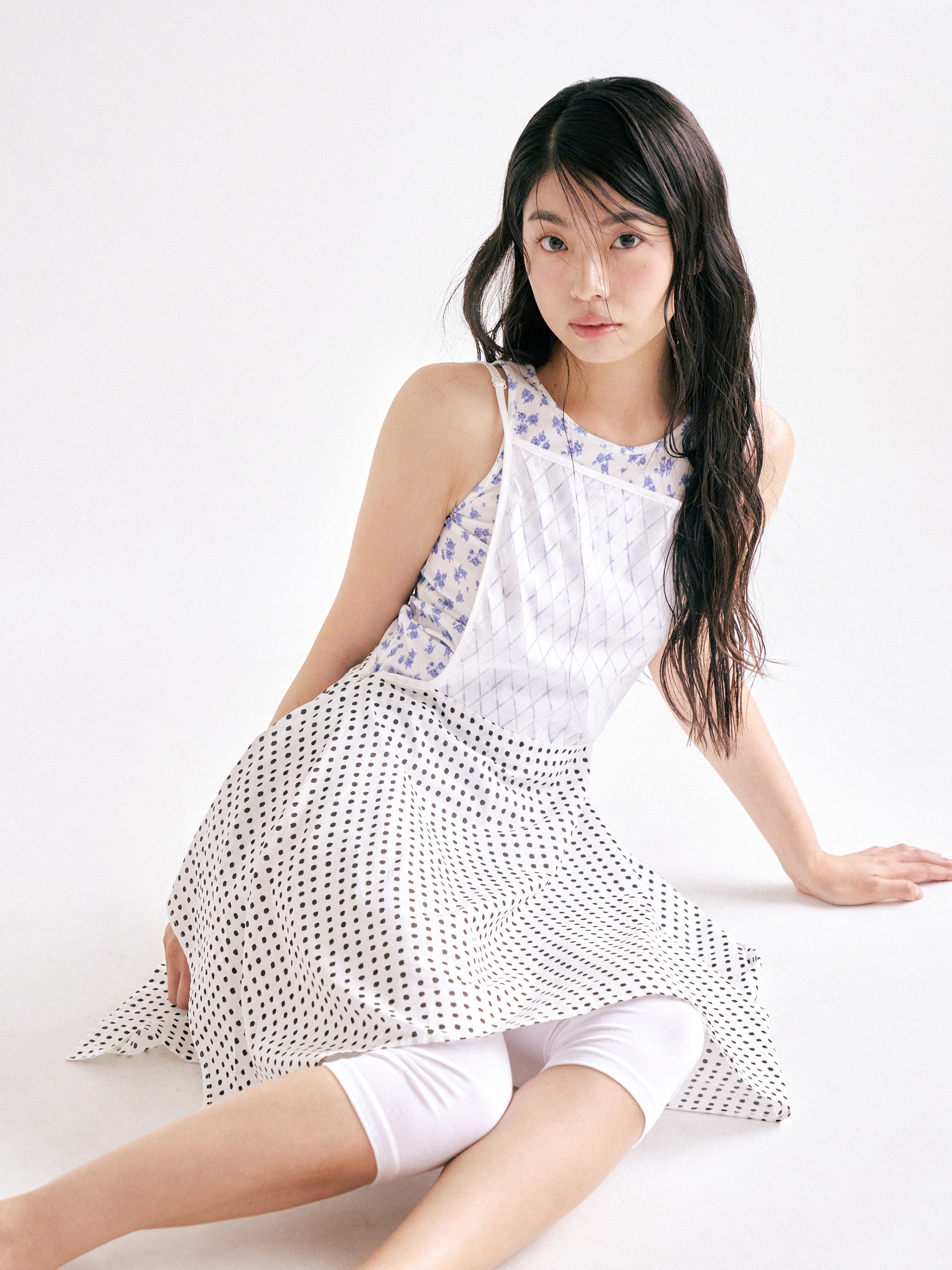 Apron dress - dot