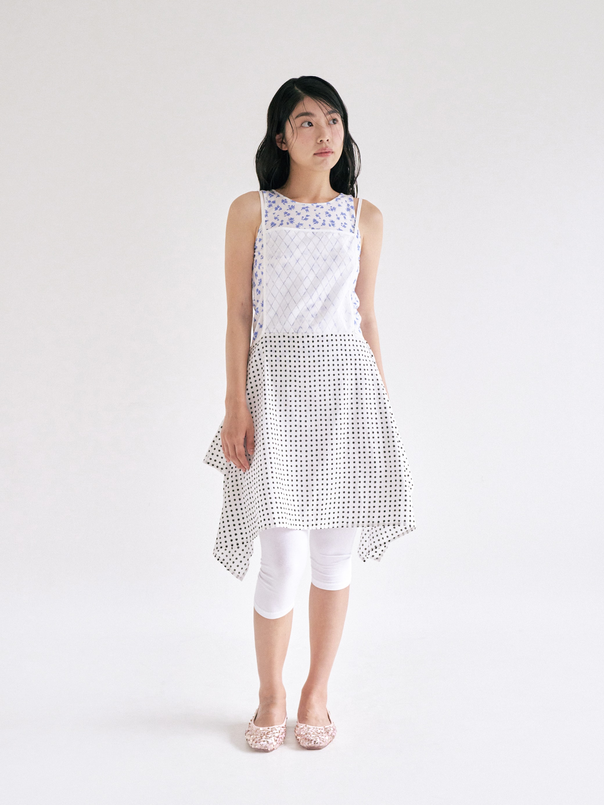 Apron dress - dot