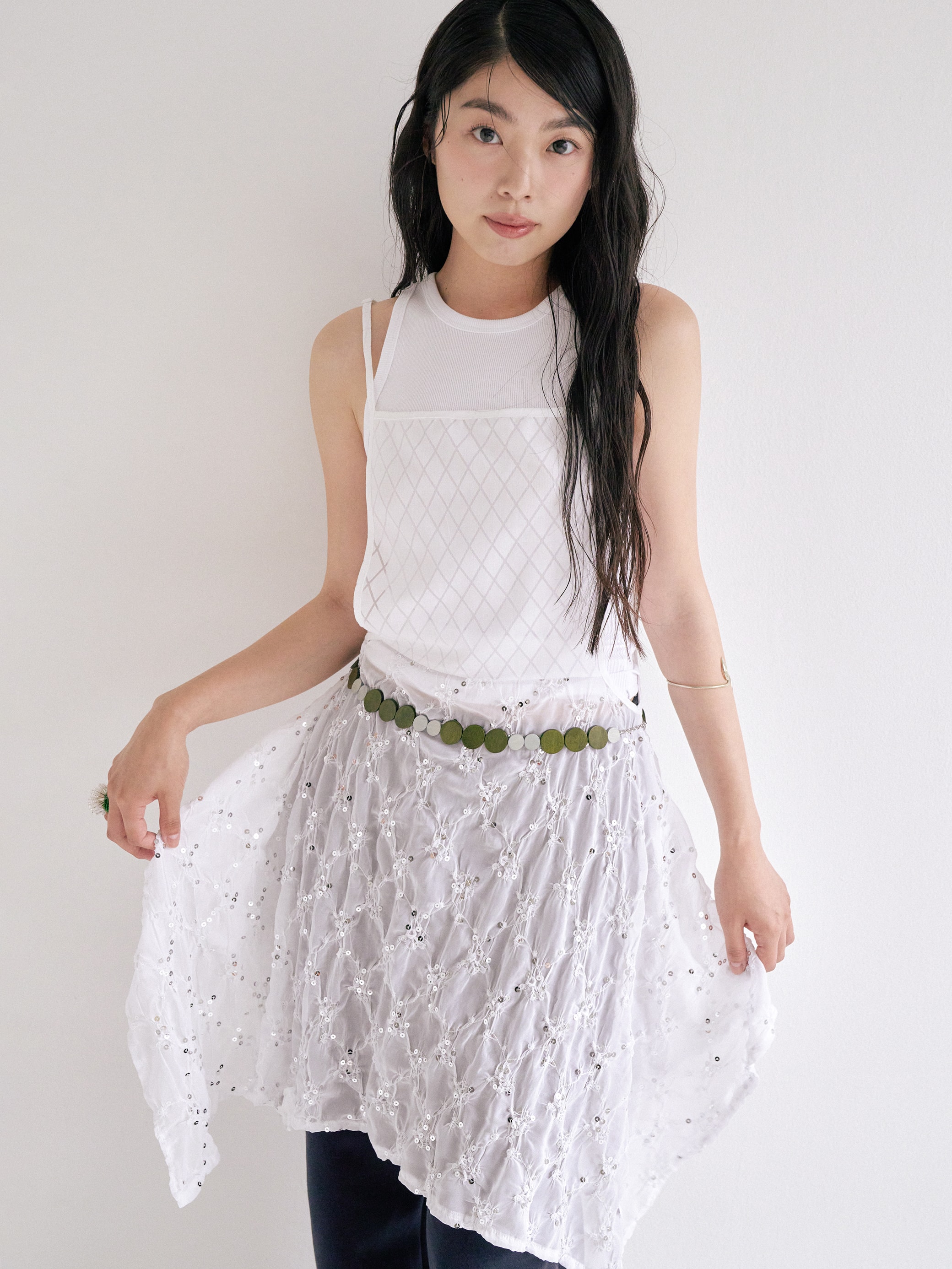 [Limited] Apron dress - spangle