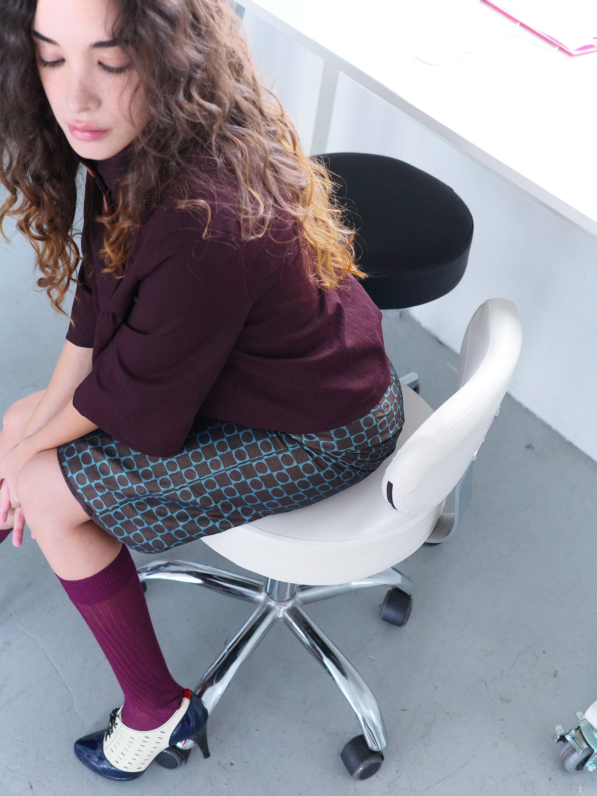 [Limited] Circle Square midi Skirt