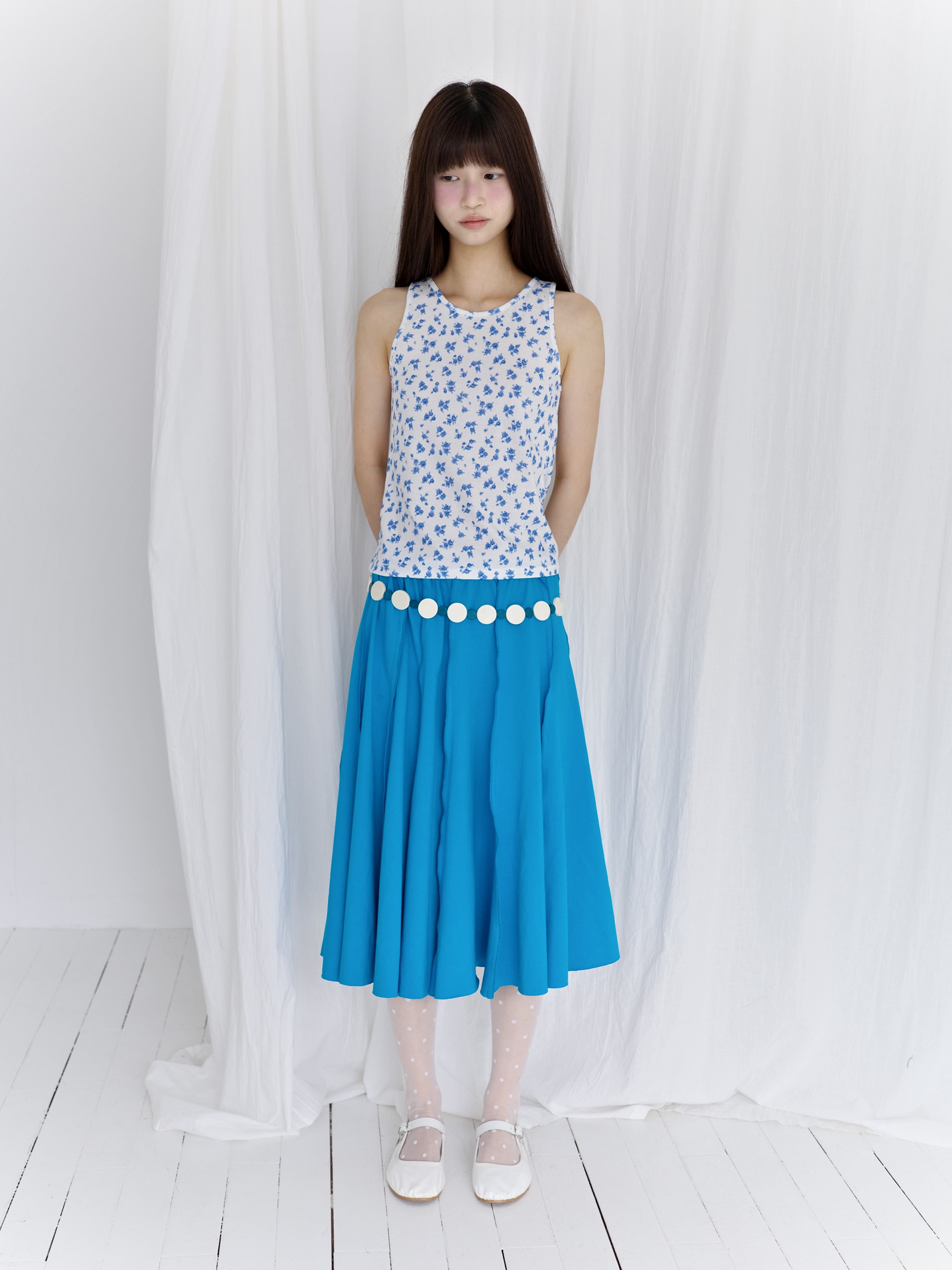 Reverse skirt - blue