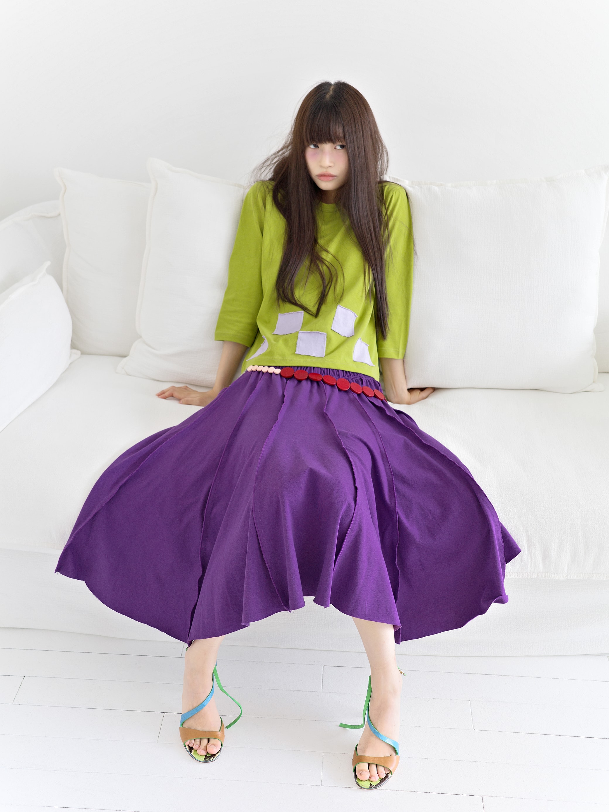 Reverse skirt - purple
