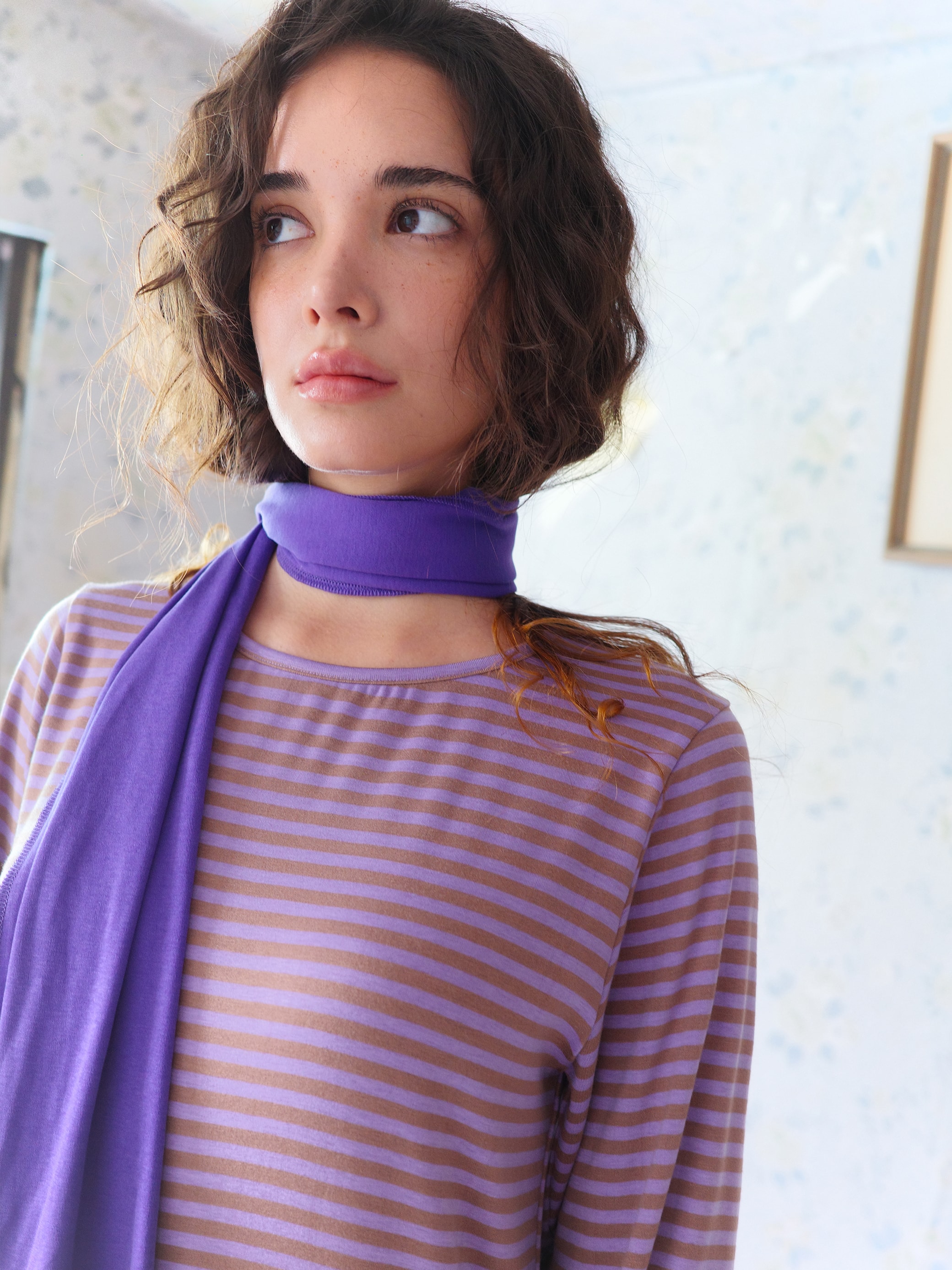 Stripe long dress
