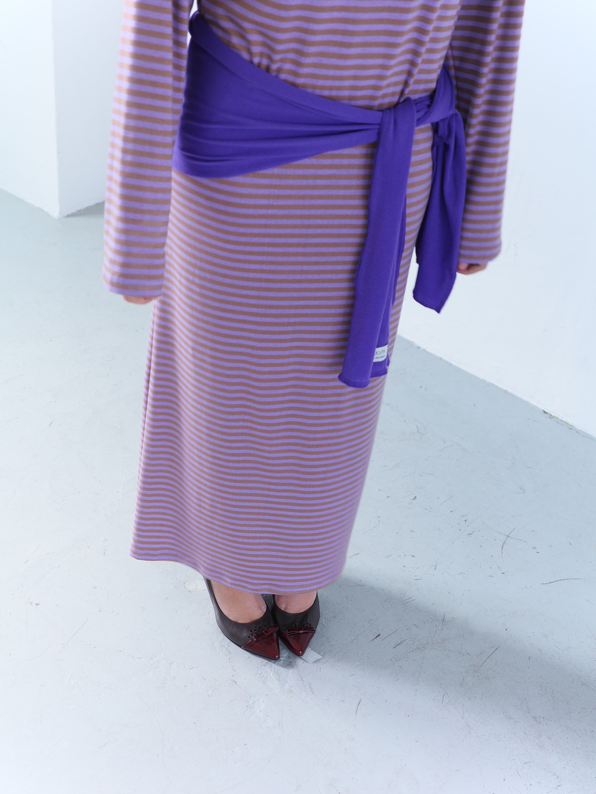 Stripe long dress