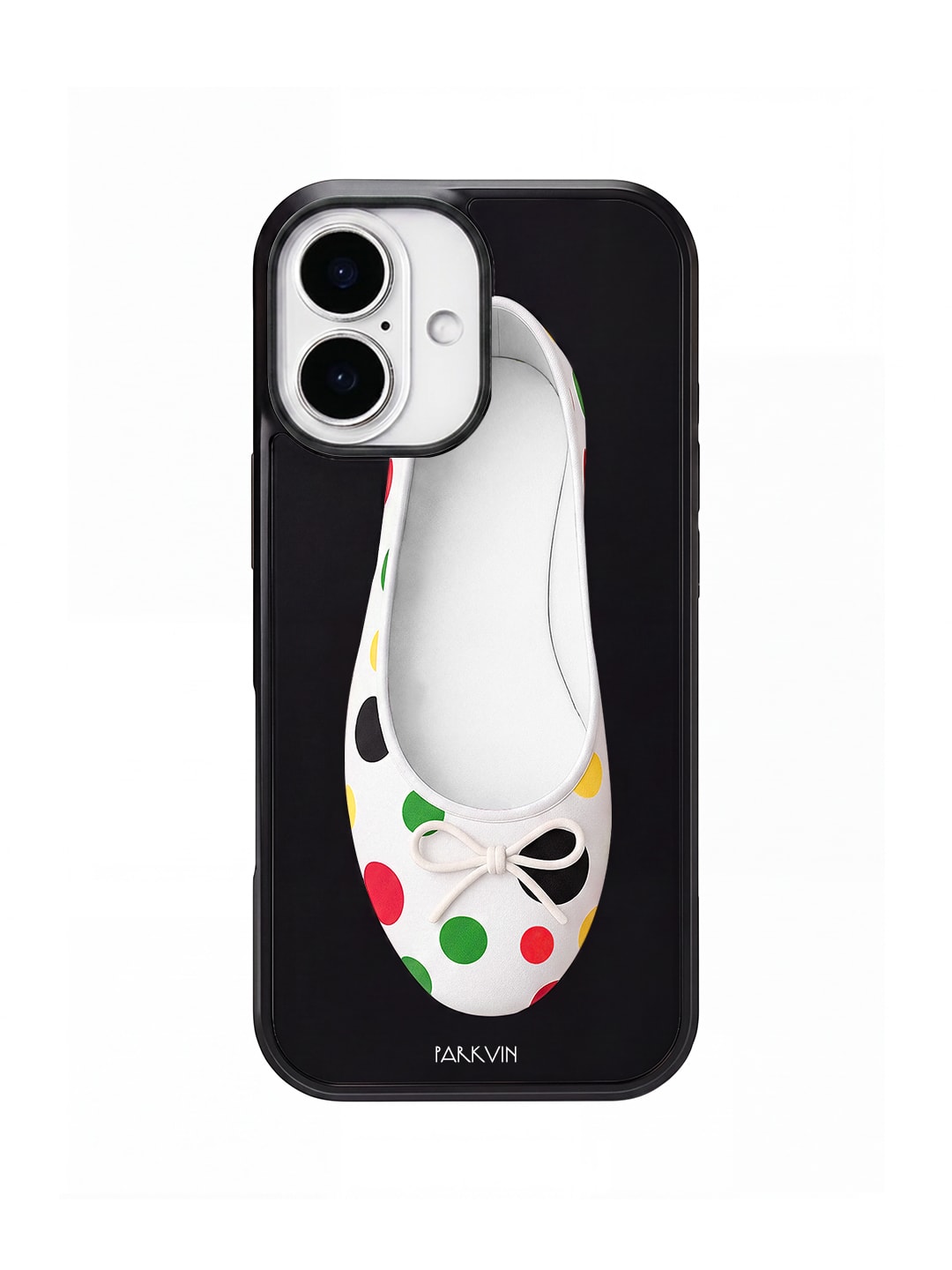 Colorful dot shoes case (Jellyhard/Black Glass/Magsafe) LARGE ver.