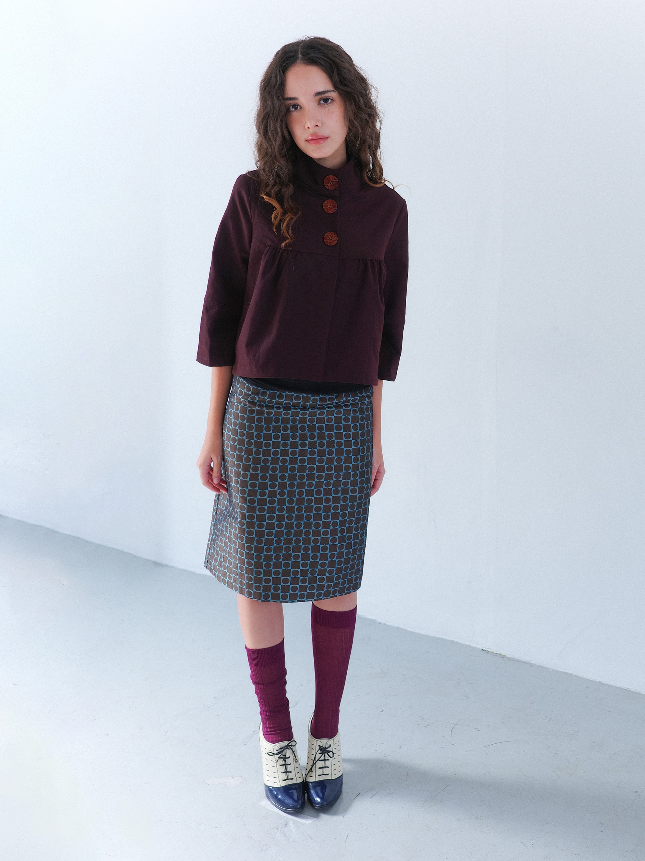 [Limited] Circle Square midi Skirt