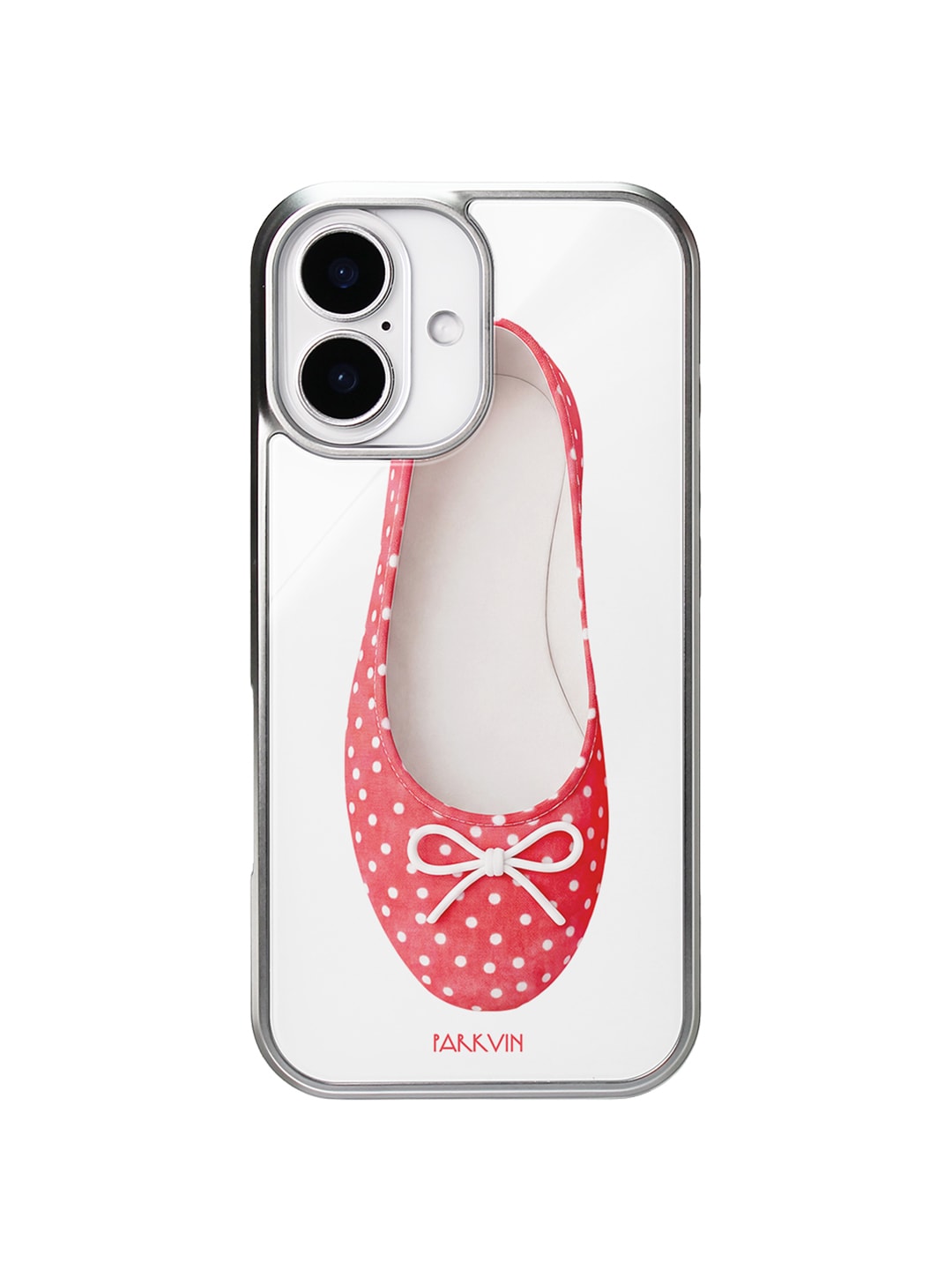 Red dot shoes case (Jellyhard/Silver Glass/Magsafe)