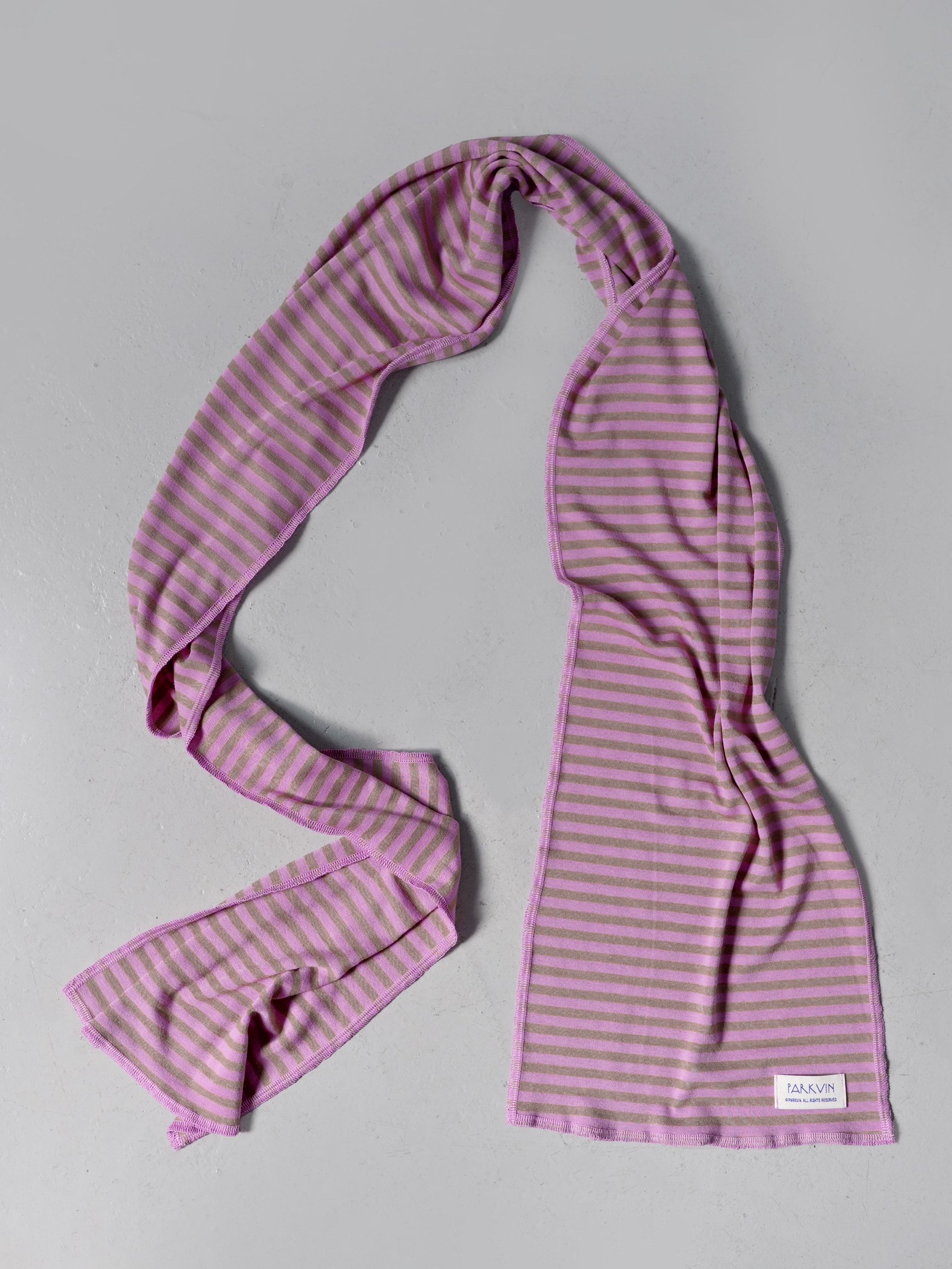 Stripe long scarf - PINK