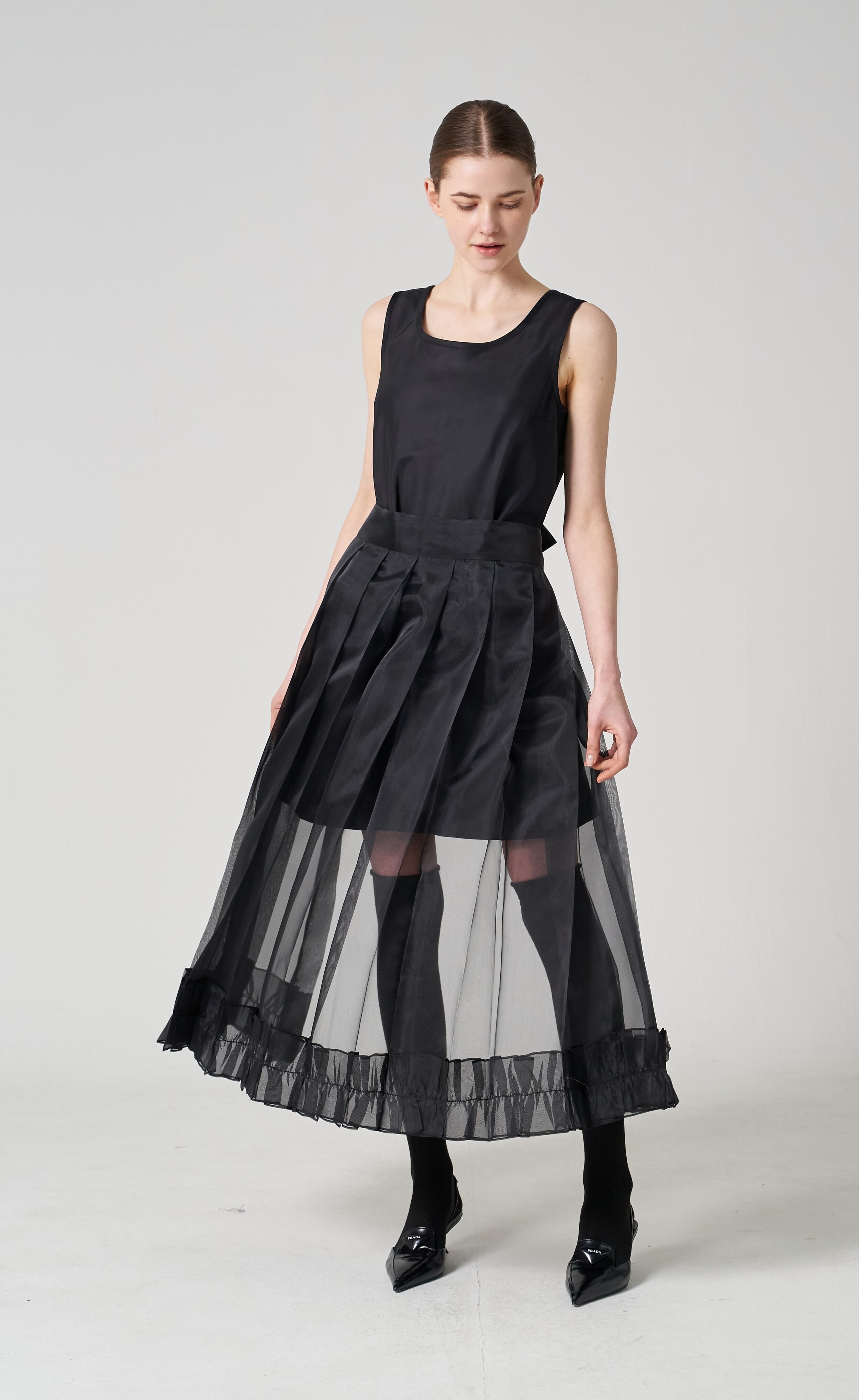 Milano re-nylon mini dress