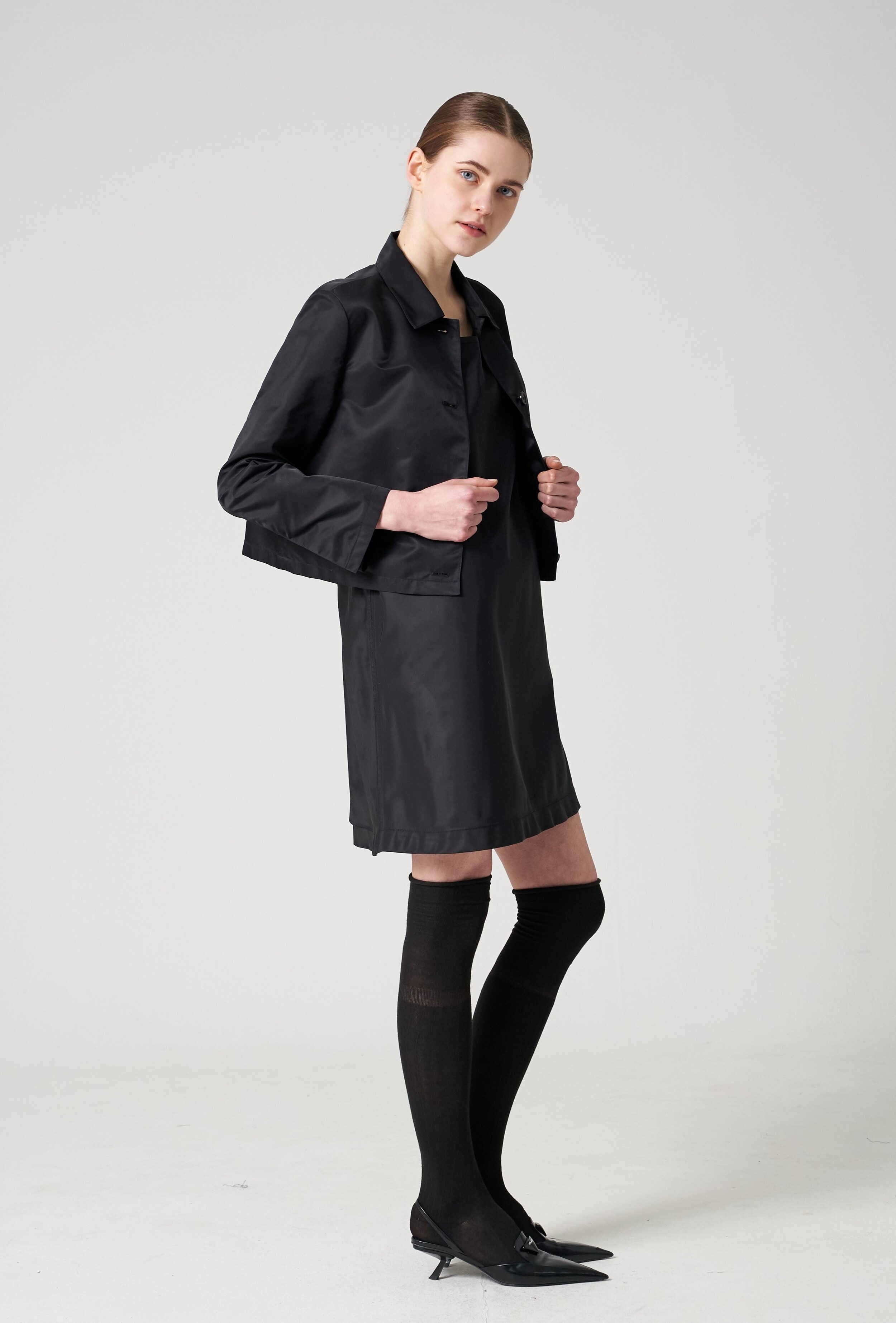 Milano re-nylon mini dress