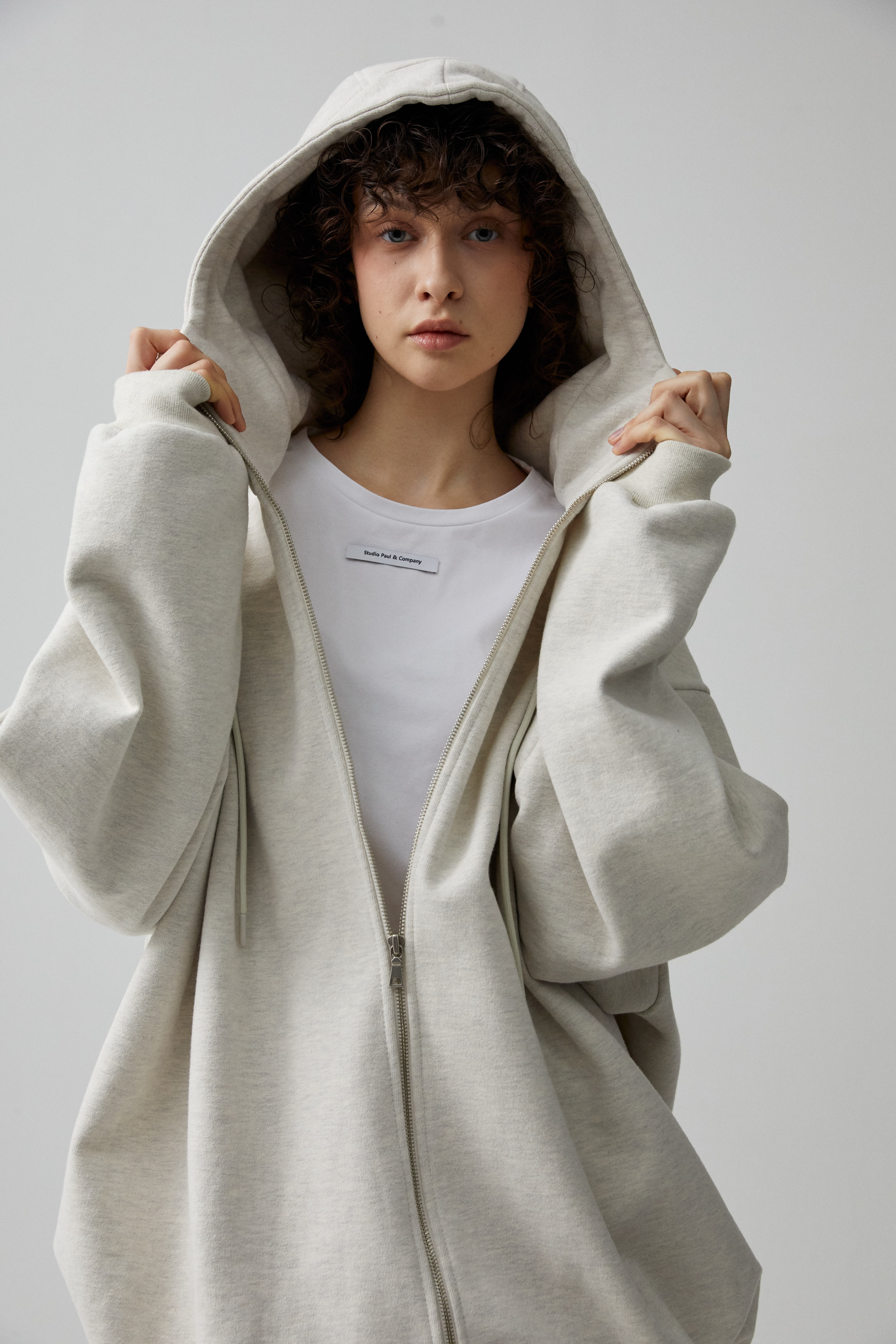 오버사이즈 후드 집업(hoodie)