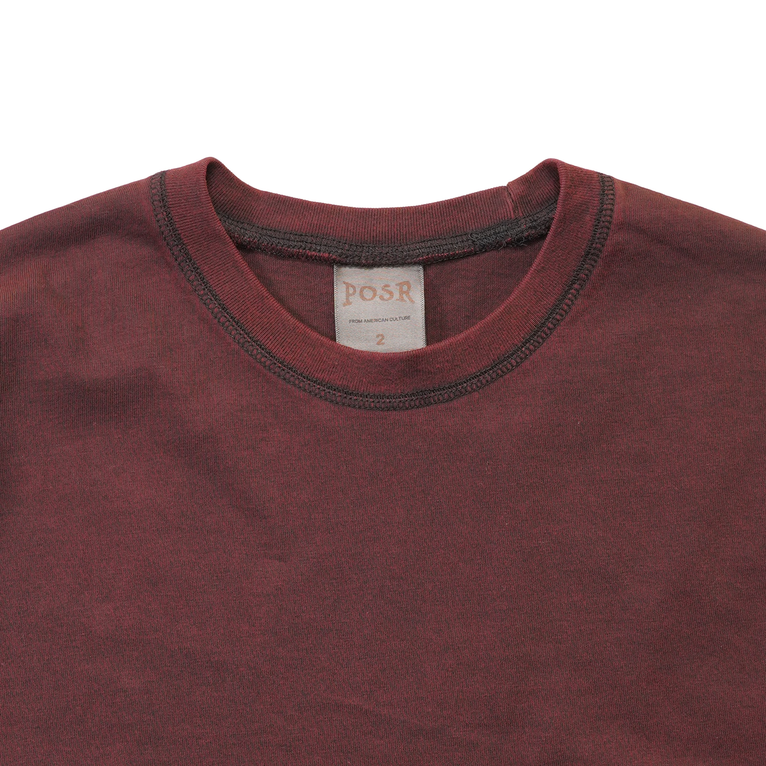 CHASE LS TEE / BURGUNDY