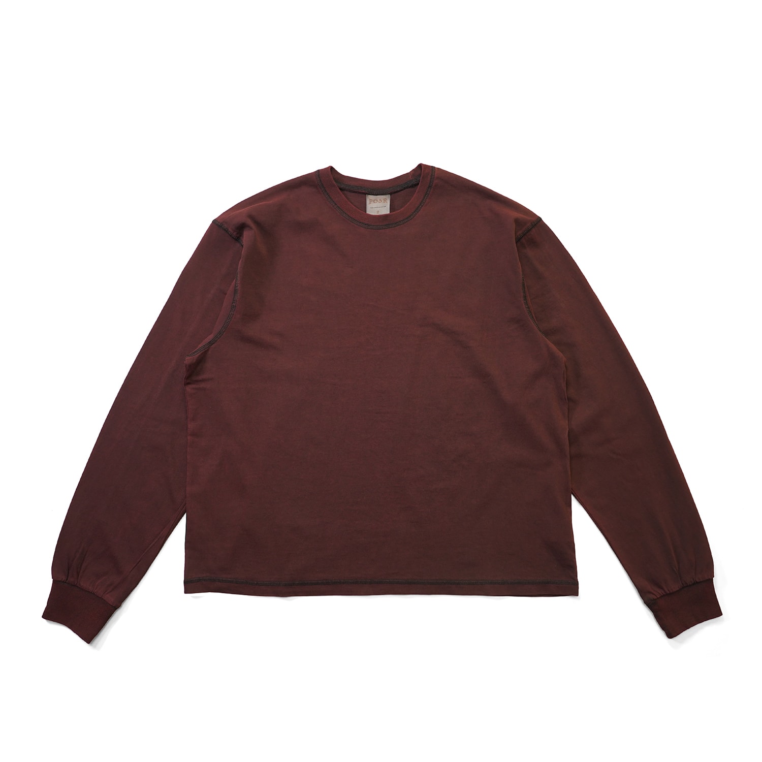 CHASE LS TEE / BURGUNDY