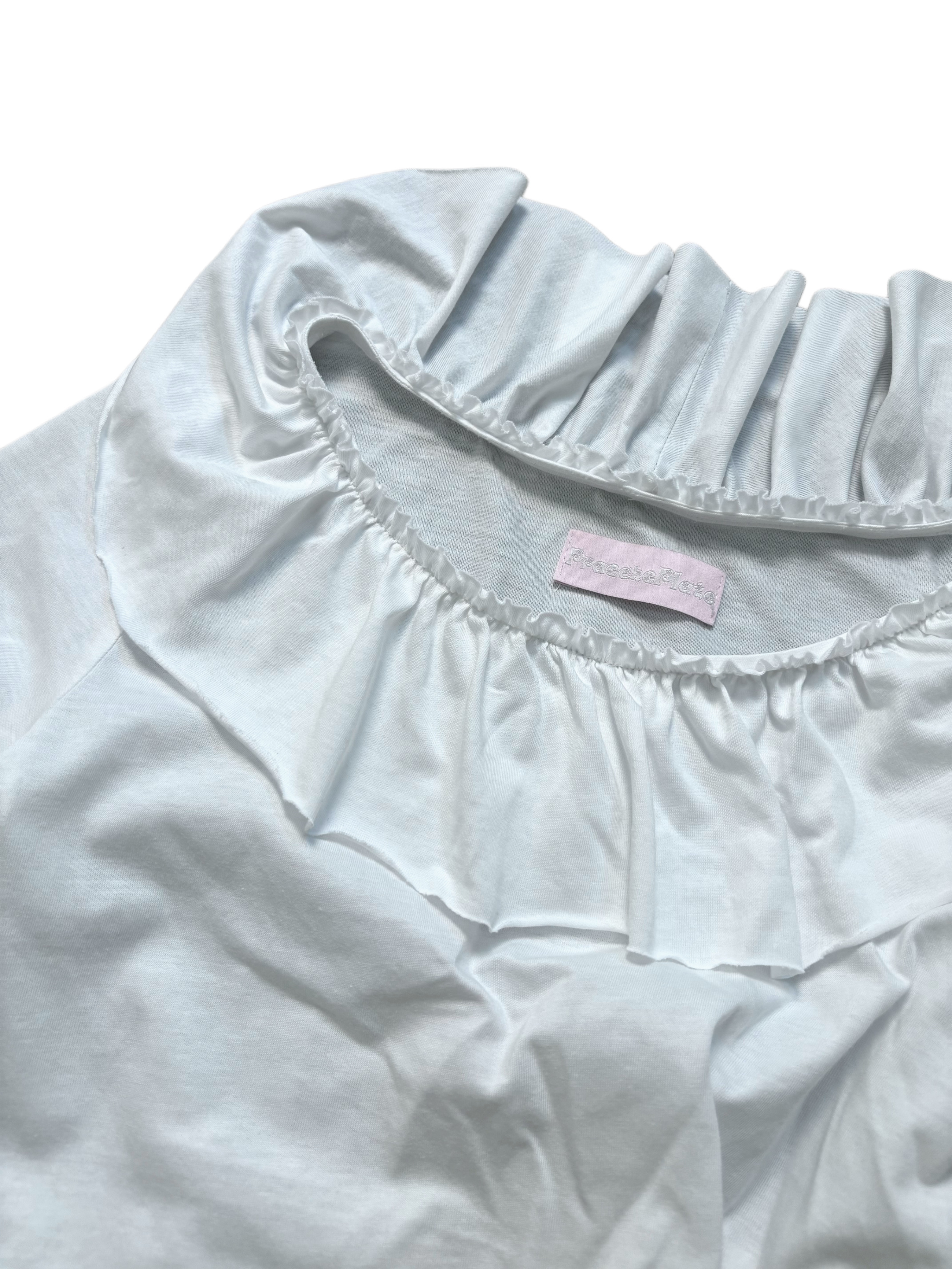 Frill tencel t-shirt(Ivory)