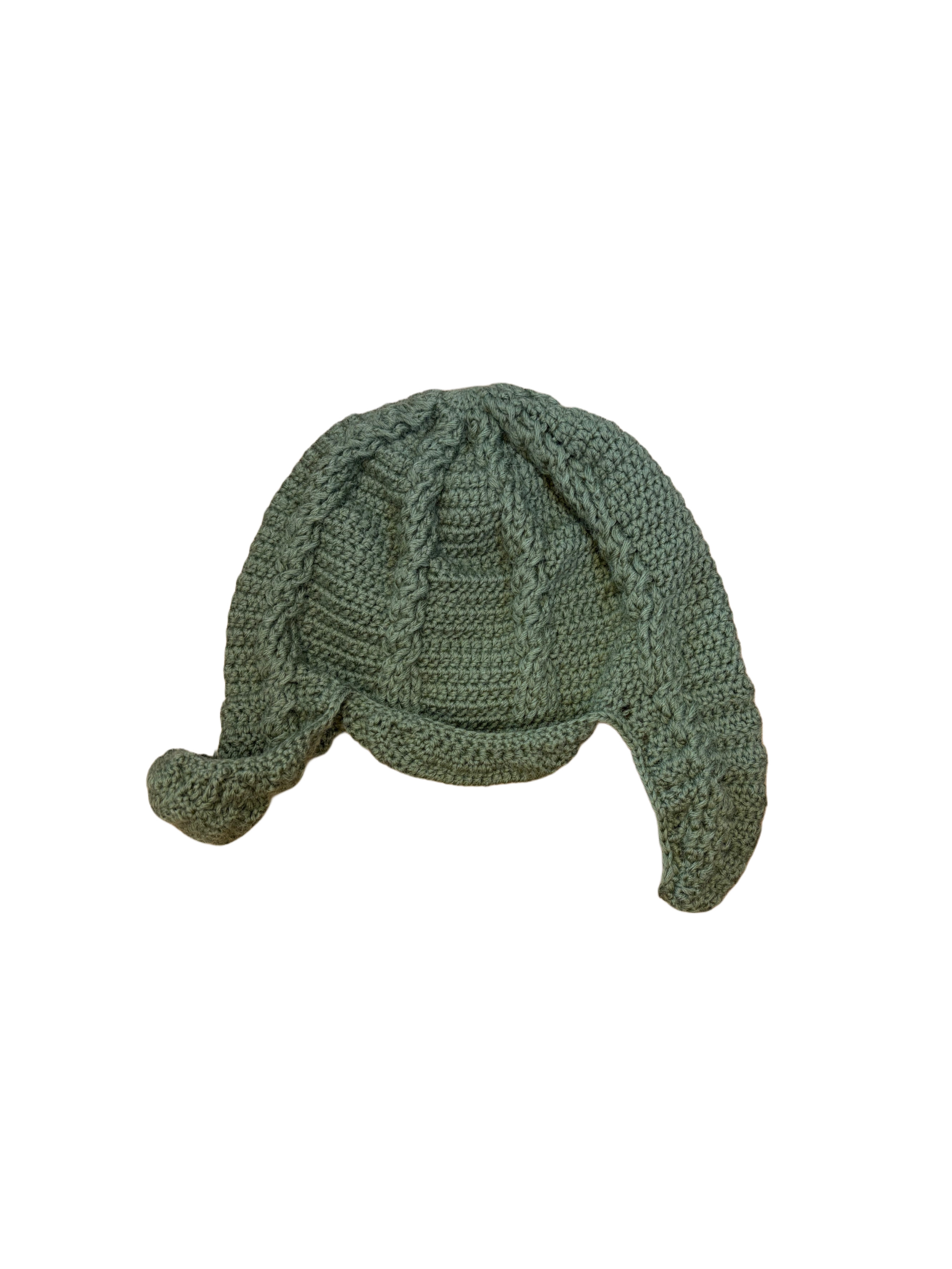 Cable earflap hat(Matcha)