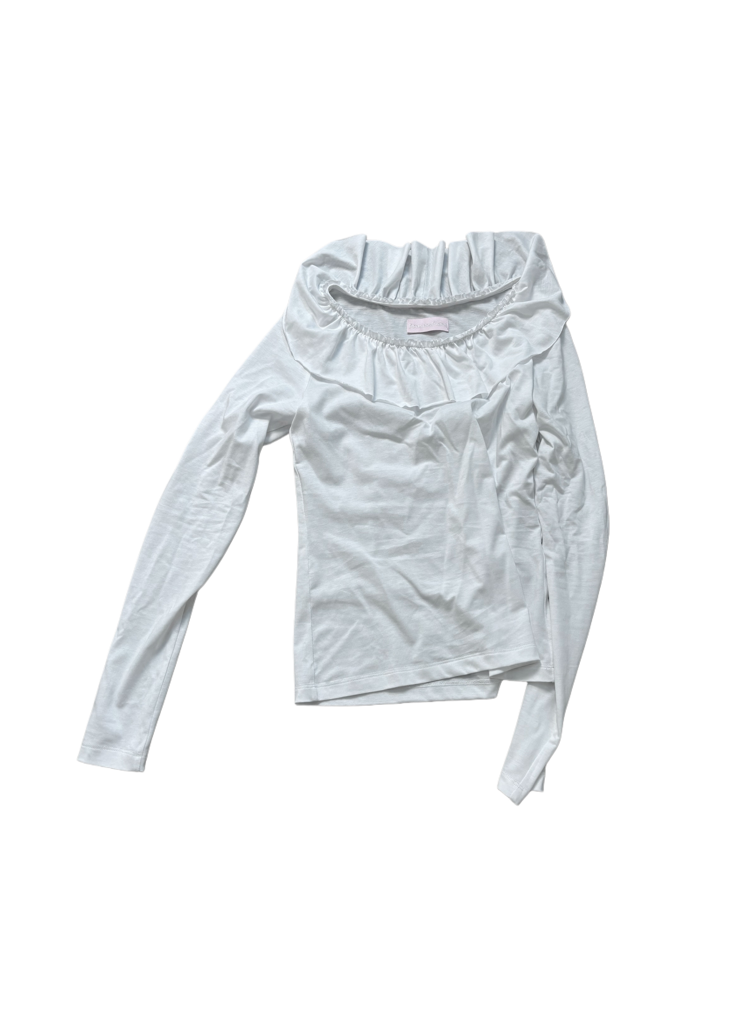 Frill tencel t-shirt(Ivory)