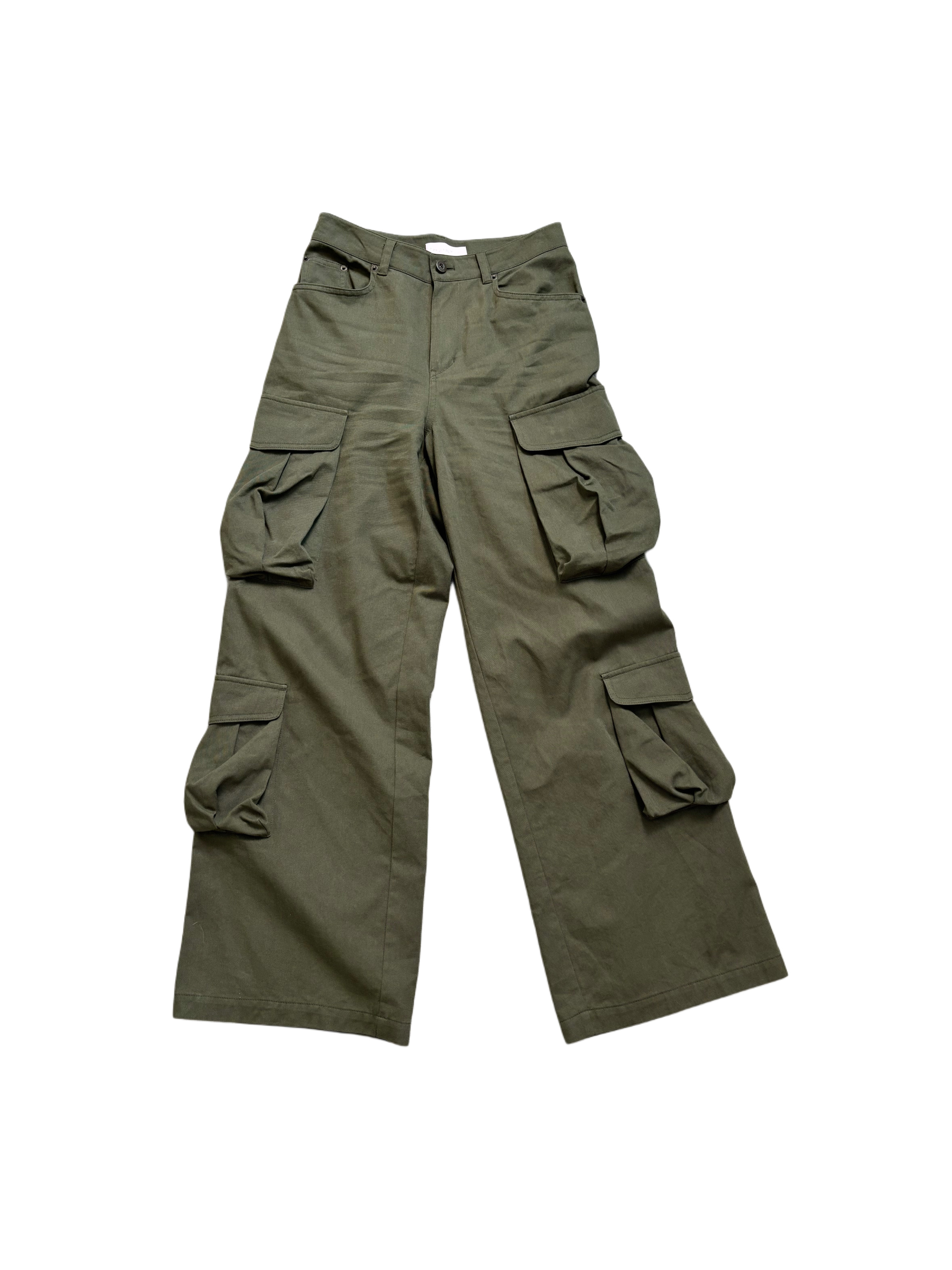 Pocket cargo pants(Khaki)