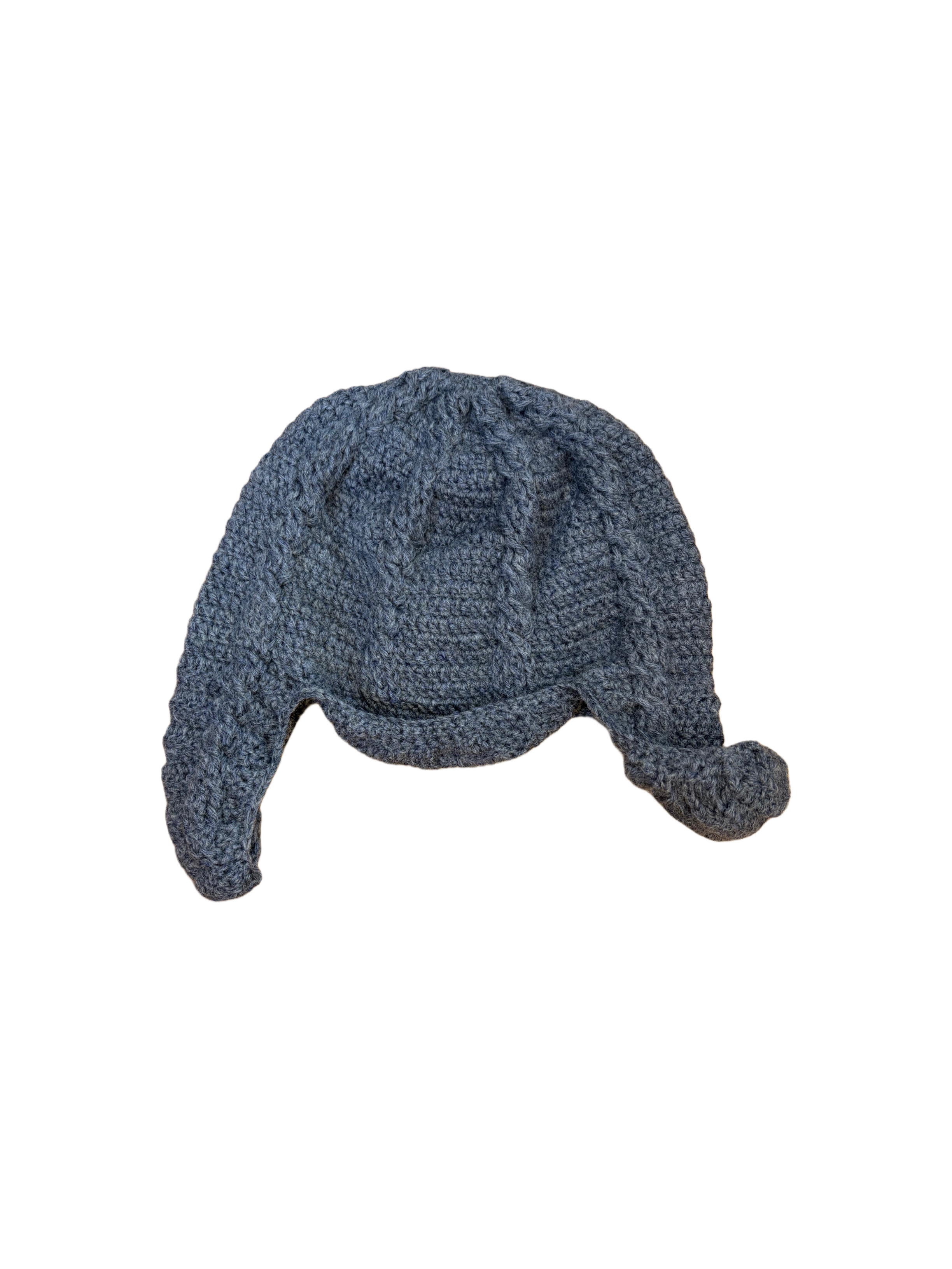 Cable earflap hat(Fog)