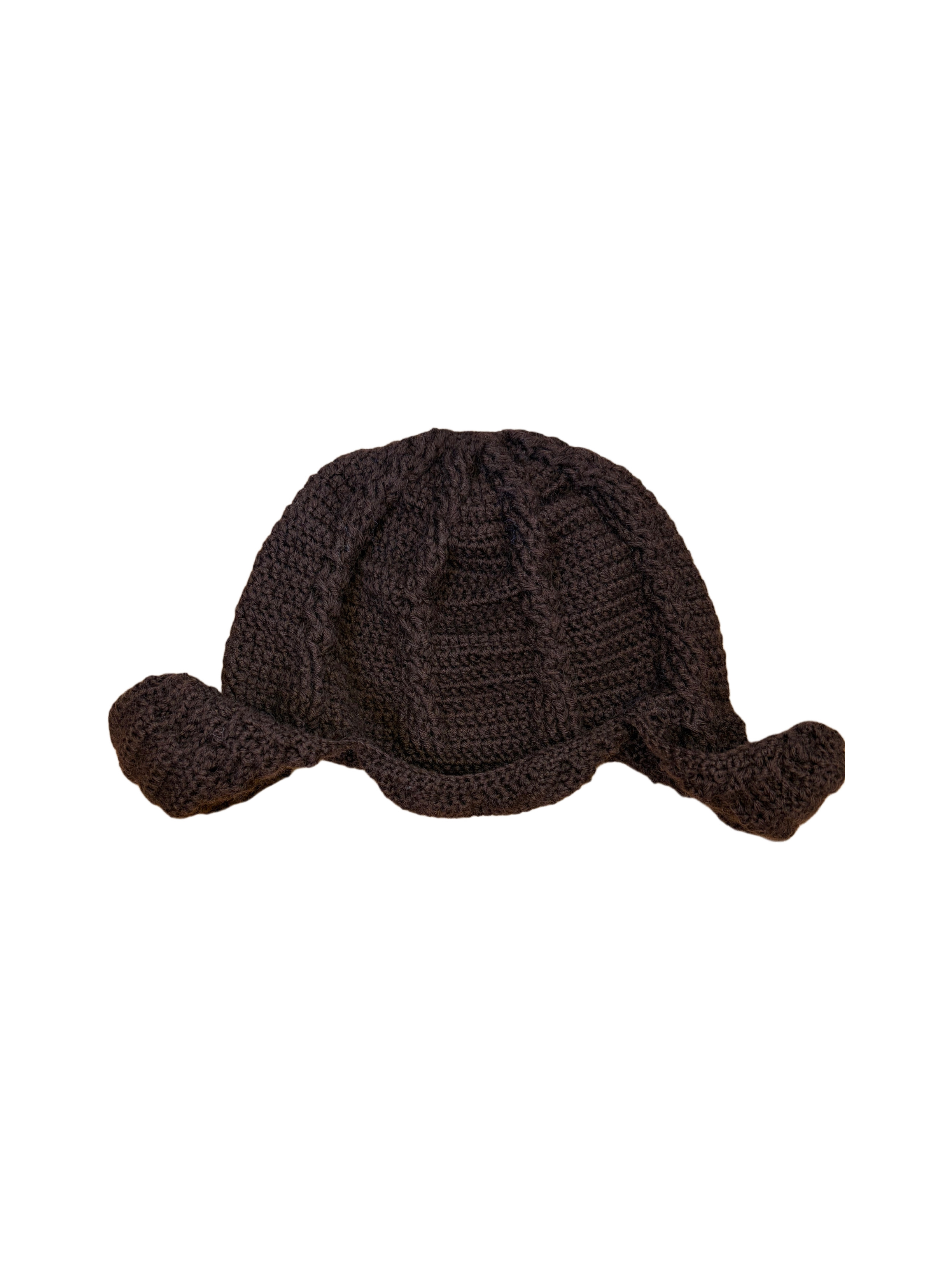 Cable earflap hat(Choco)