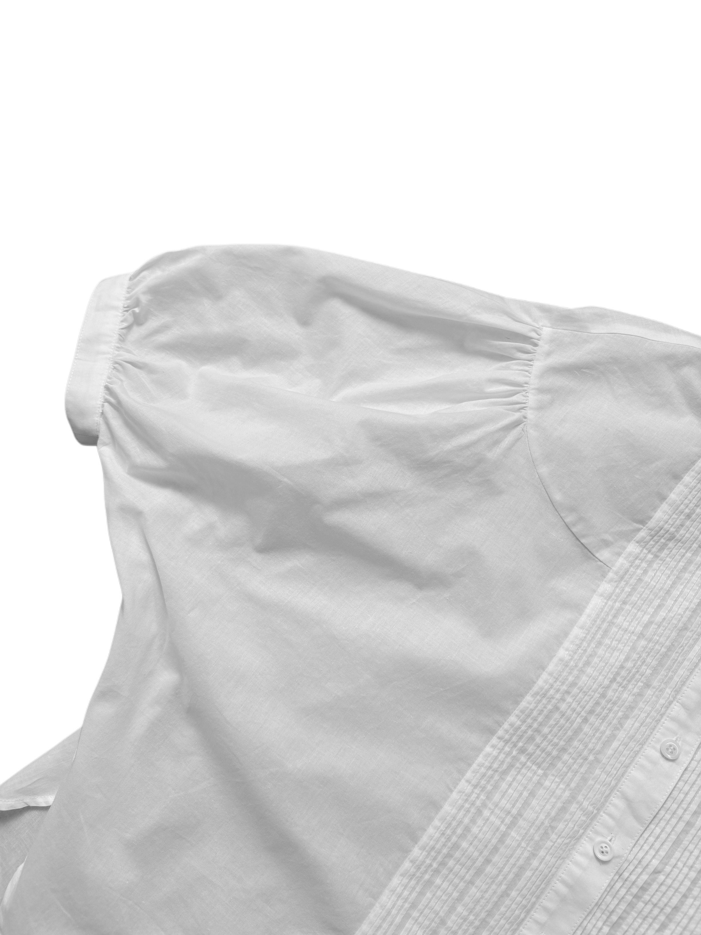Pintuck stingray blouse