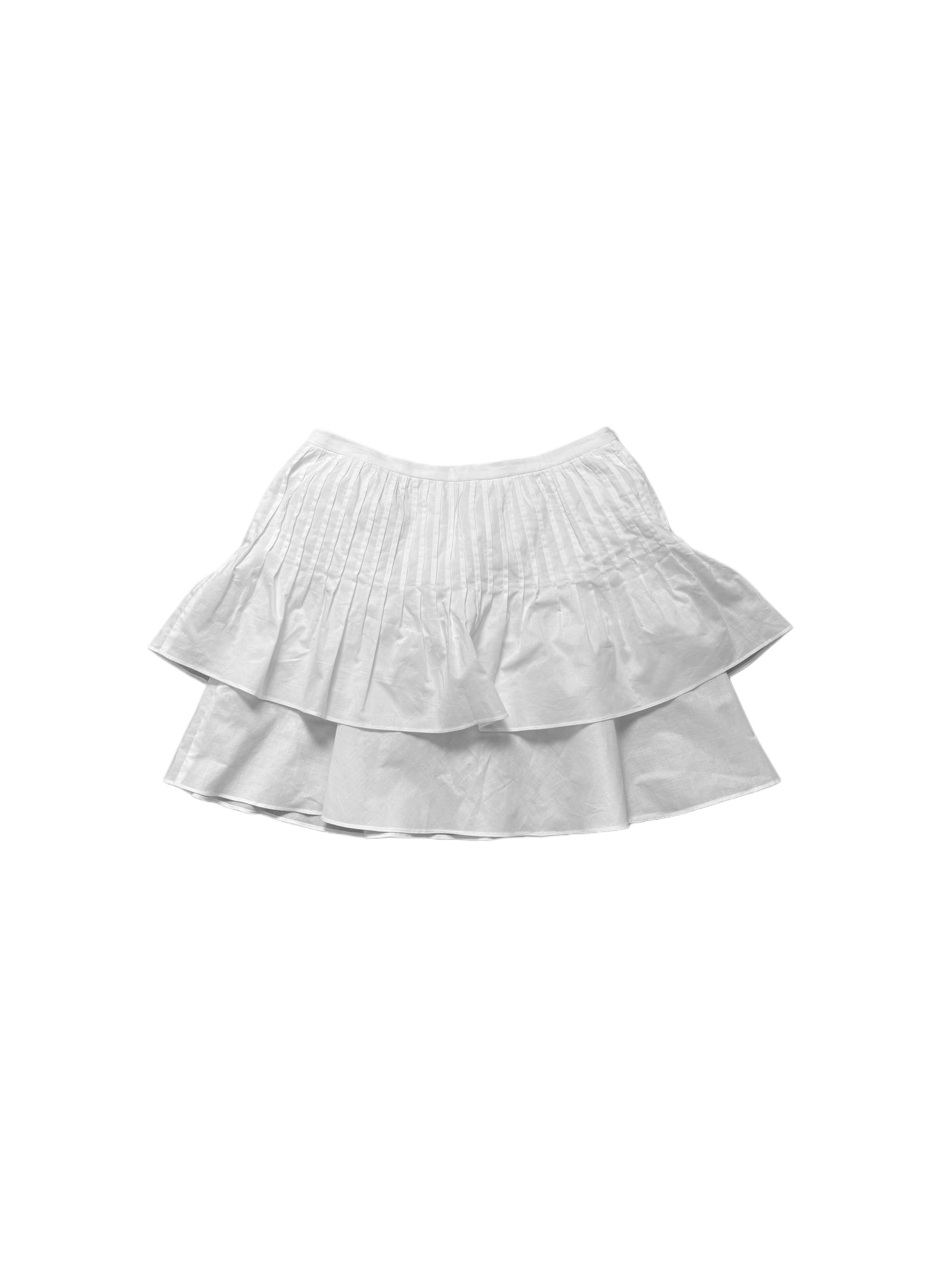 Pintuck layered skirt