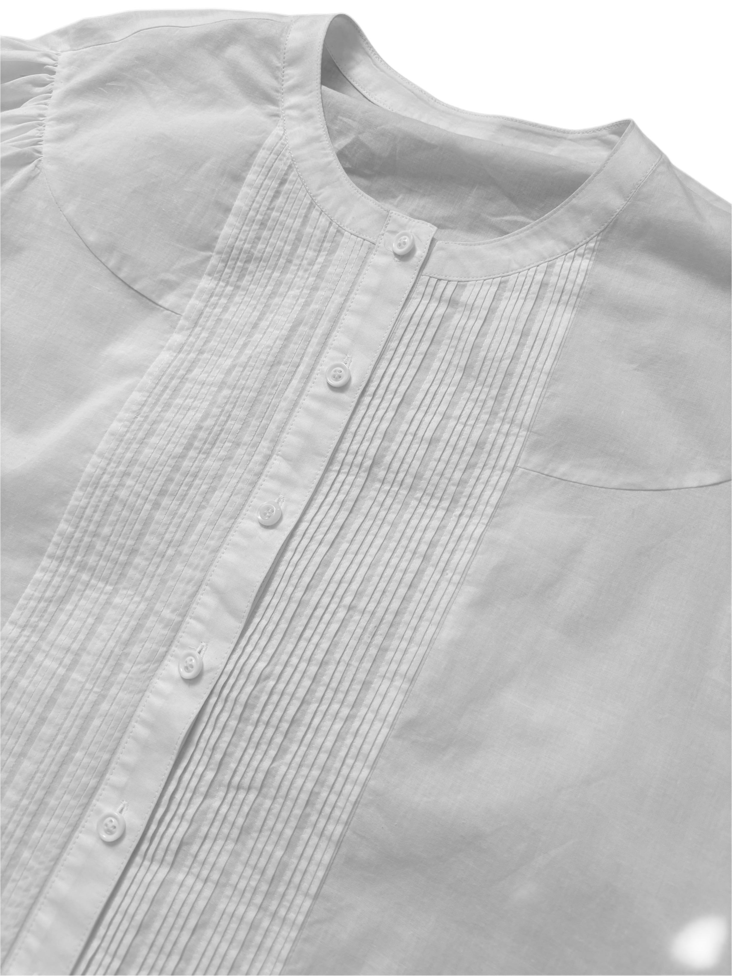 Pintuck stingray blouse