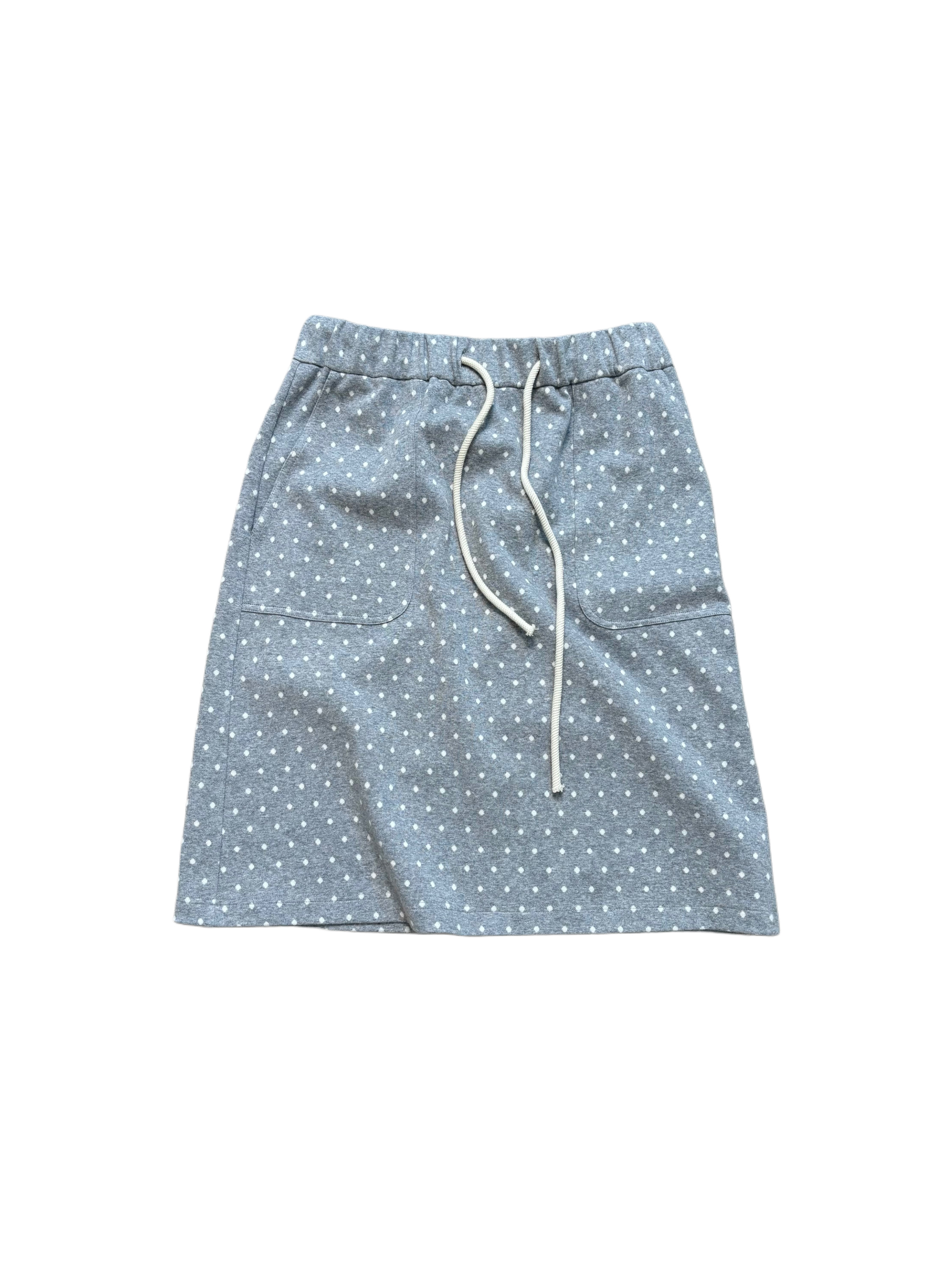 Dot sweat skirt