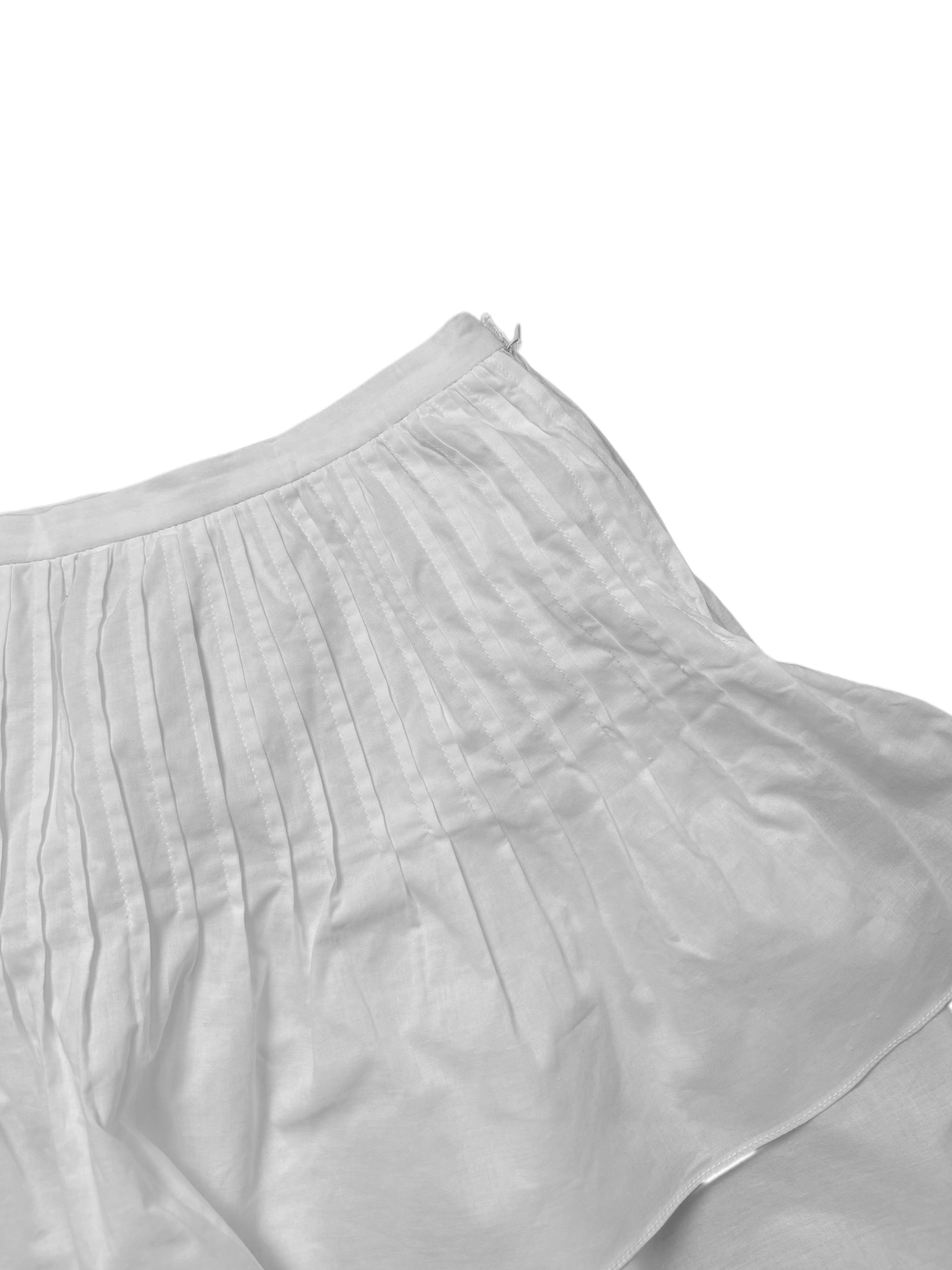 Pintuck layered skirt