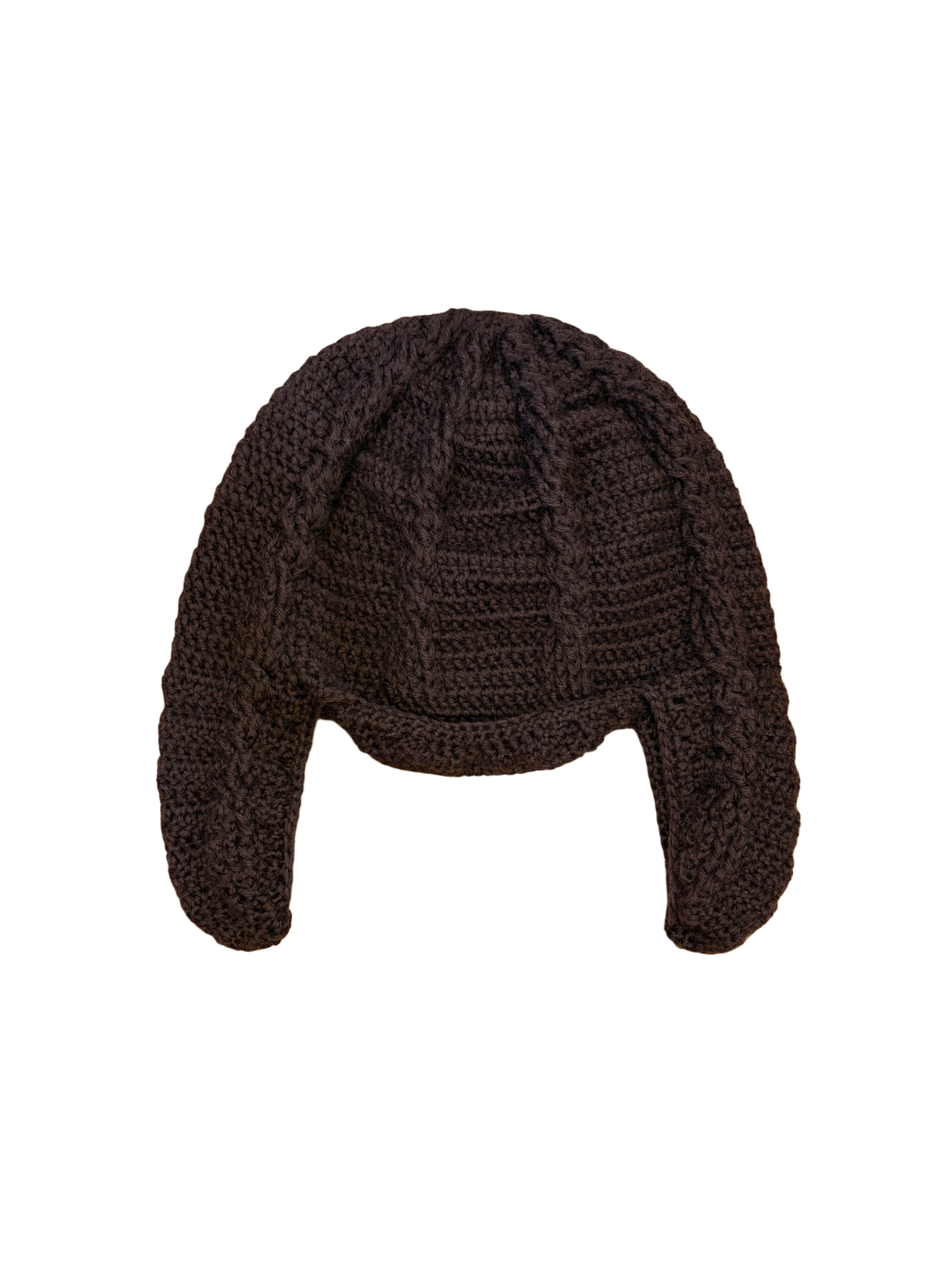 Cable earflap hat(Choco)