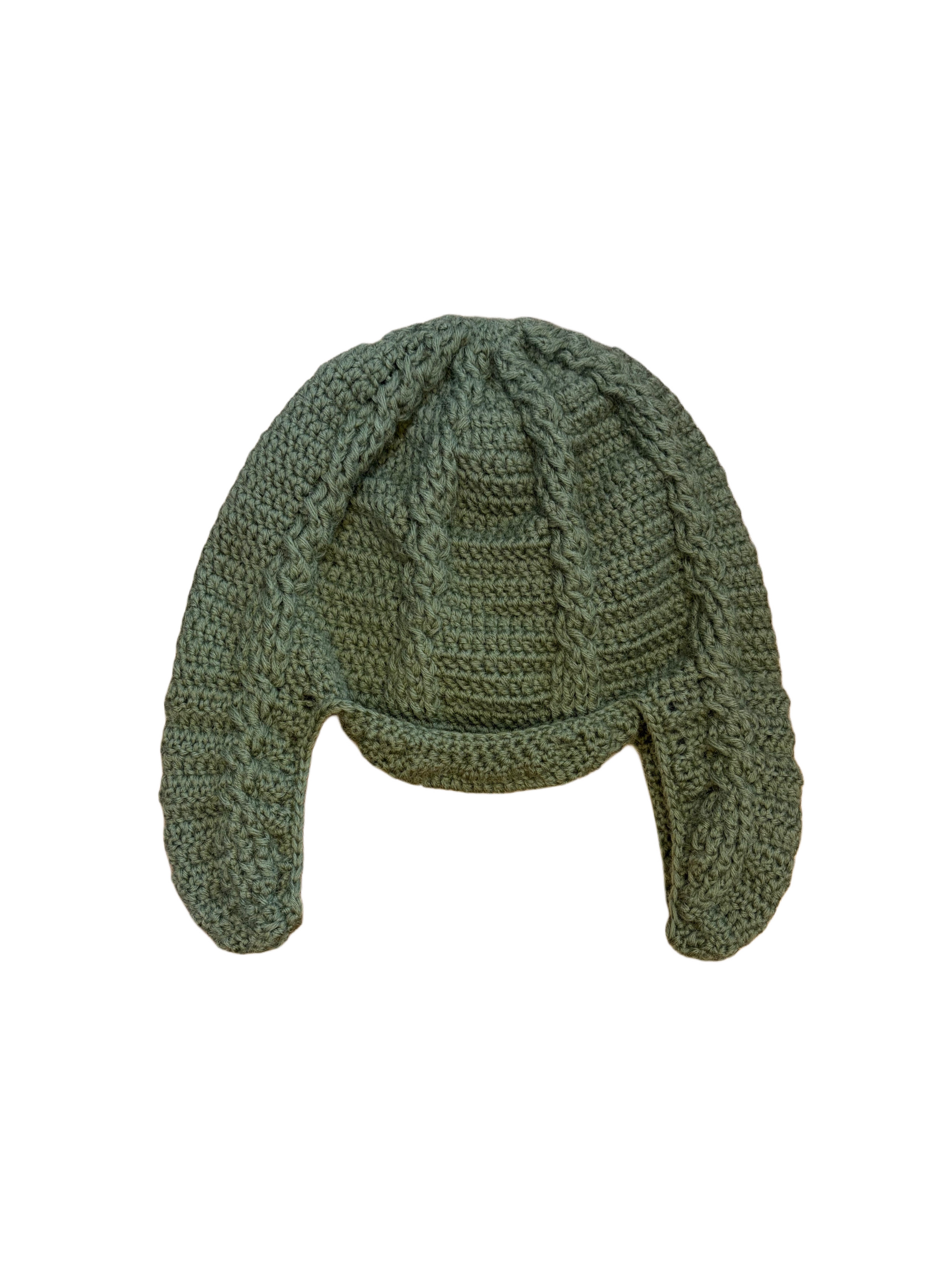 Cable earflap hat(Matcha)