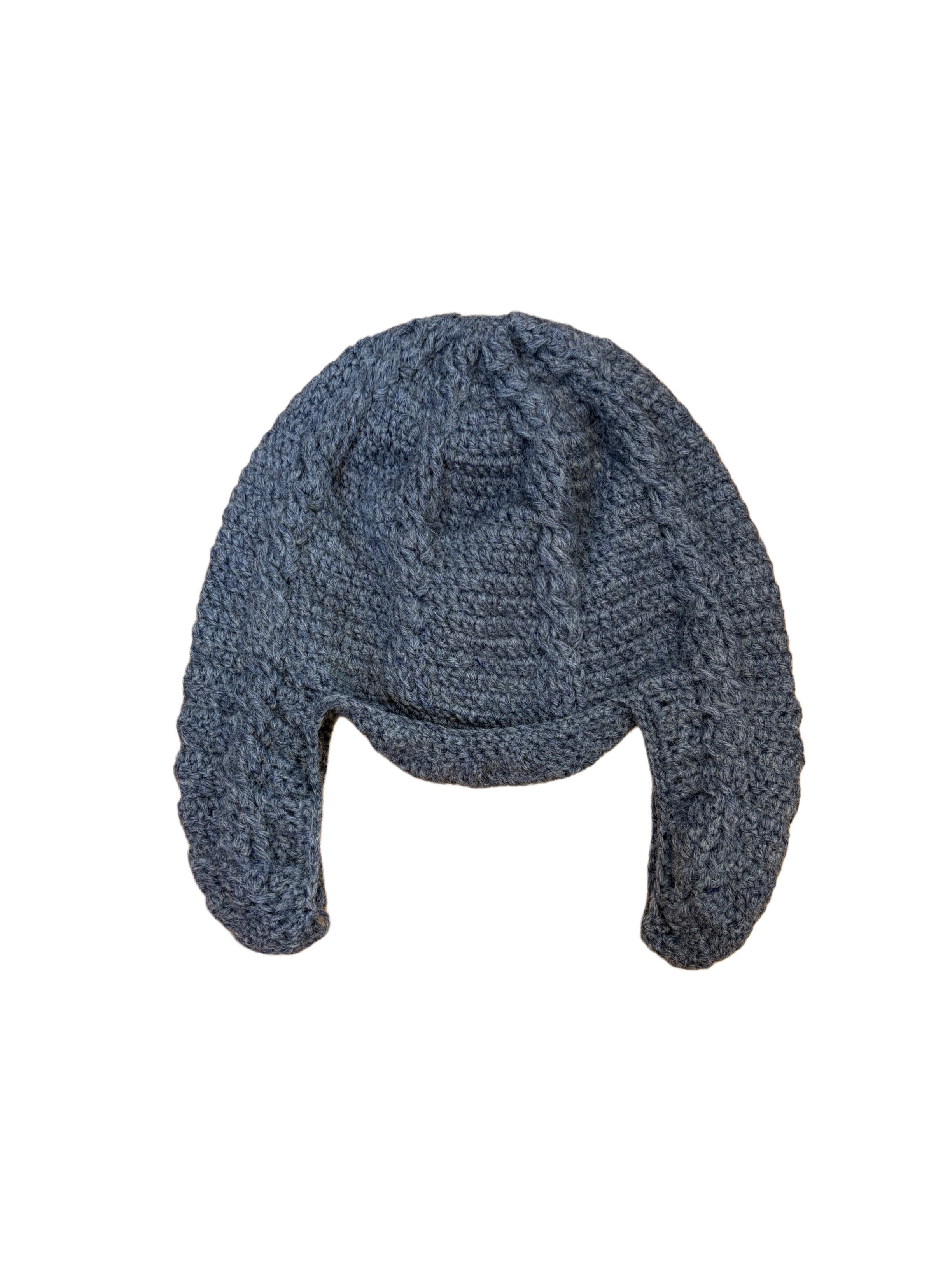 Cable earflap hat(Fog)
