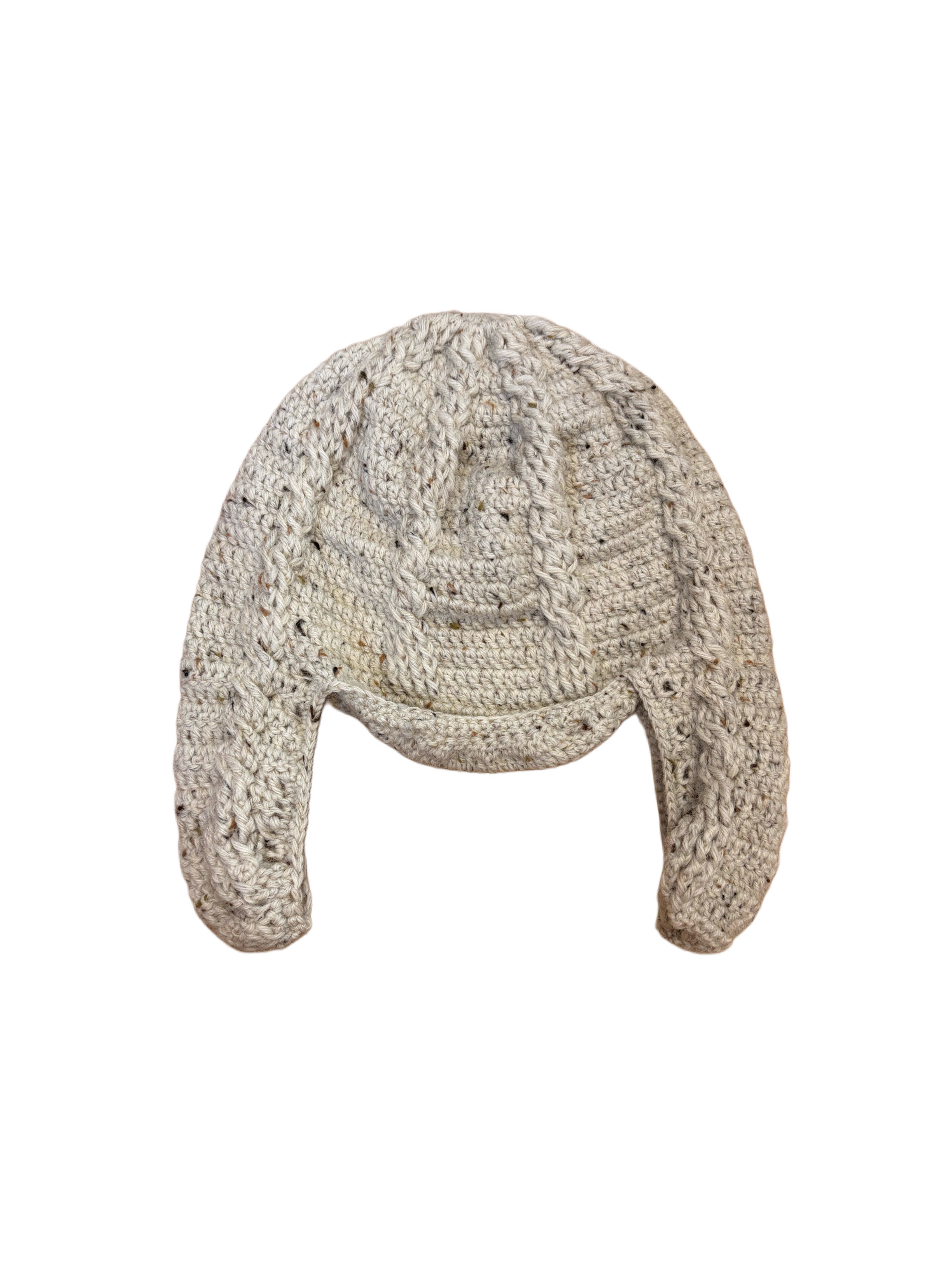 Cable earflap hat(Sand)