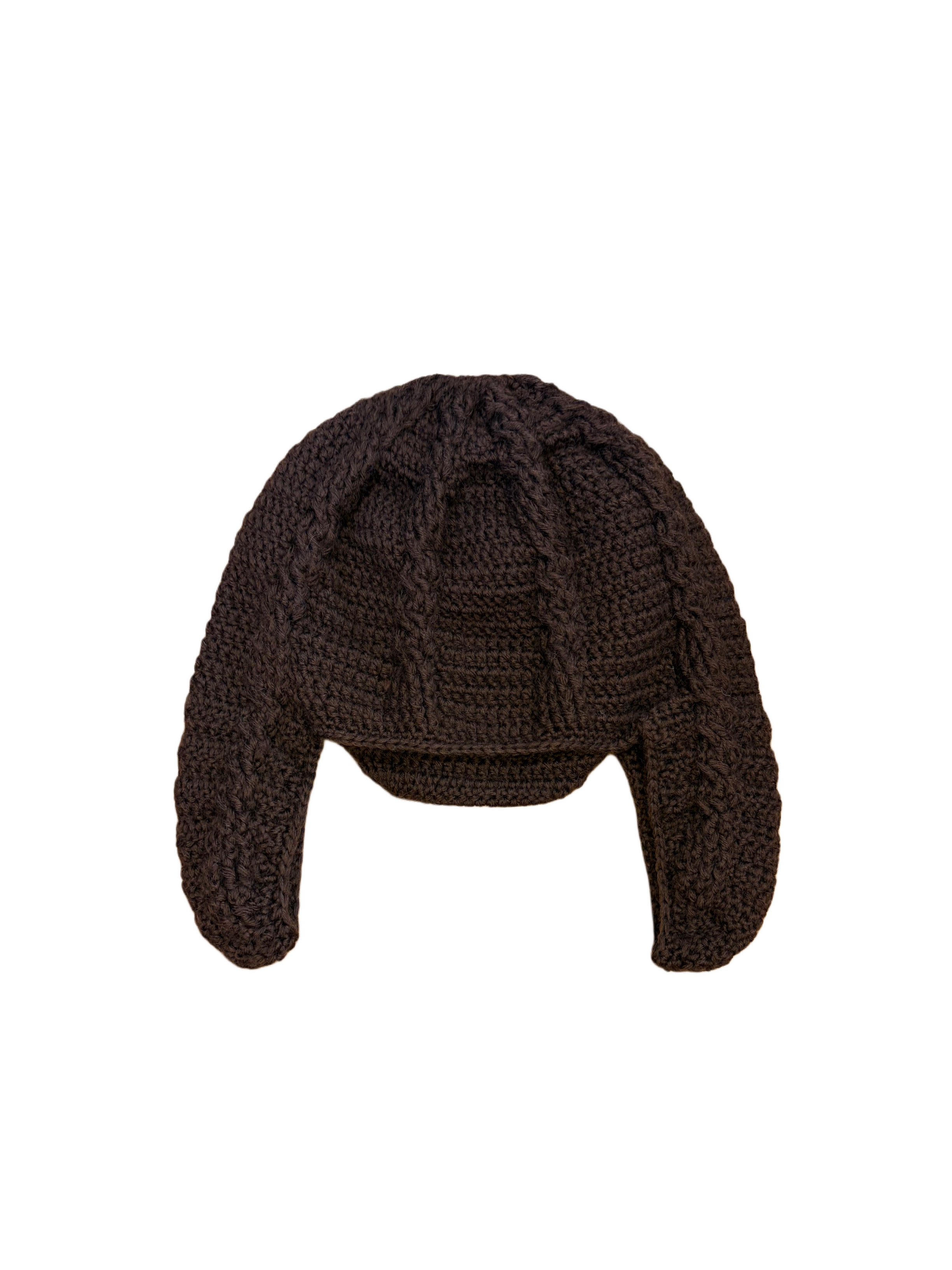 Cable earflap hat(Choco)