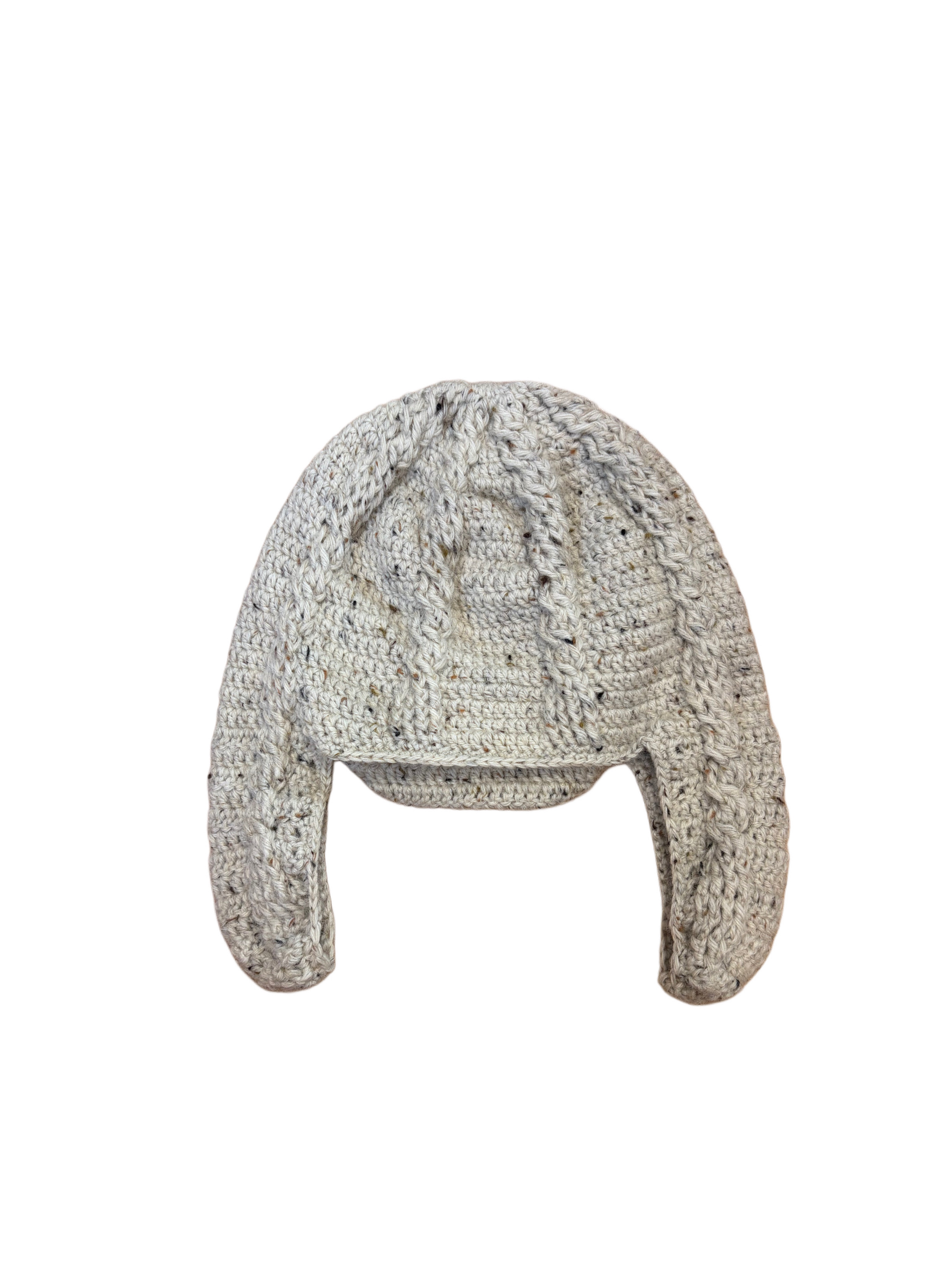 Cable earflap hat(Sand)