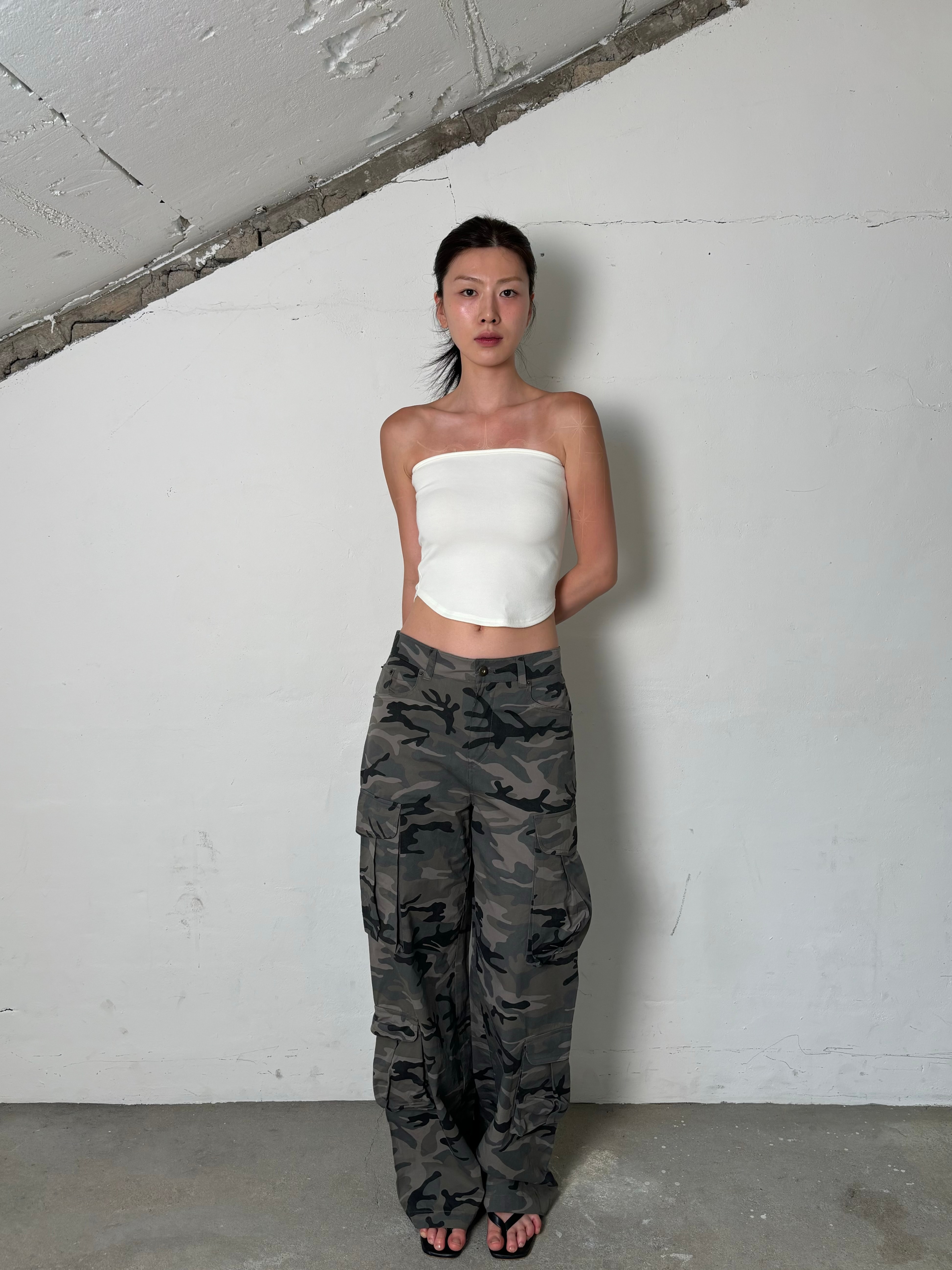 Pocket cargo pants(Camouflage)
