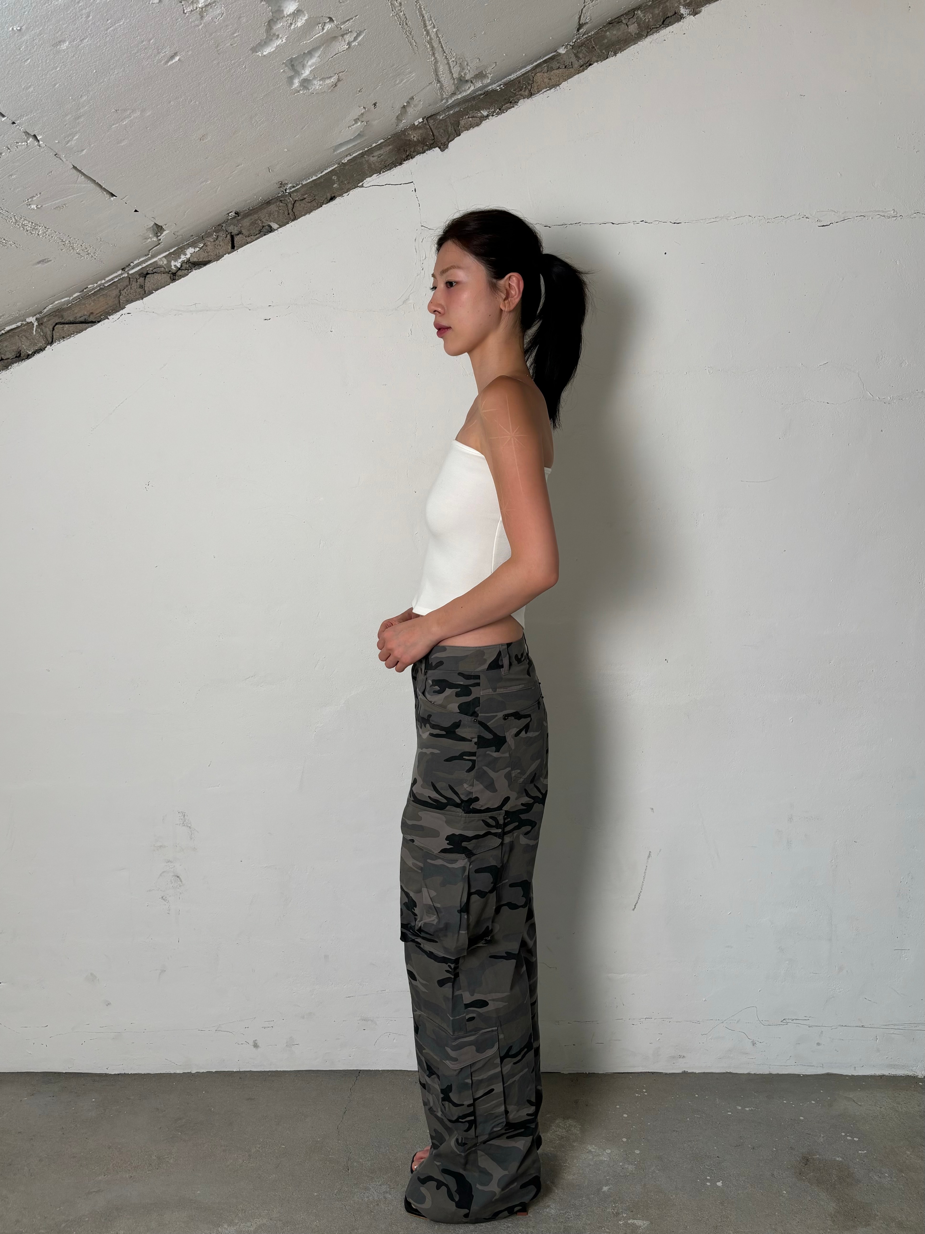 Pocket cargo pants(Camouflage)