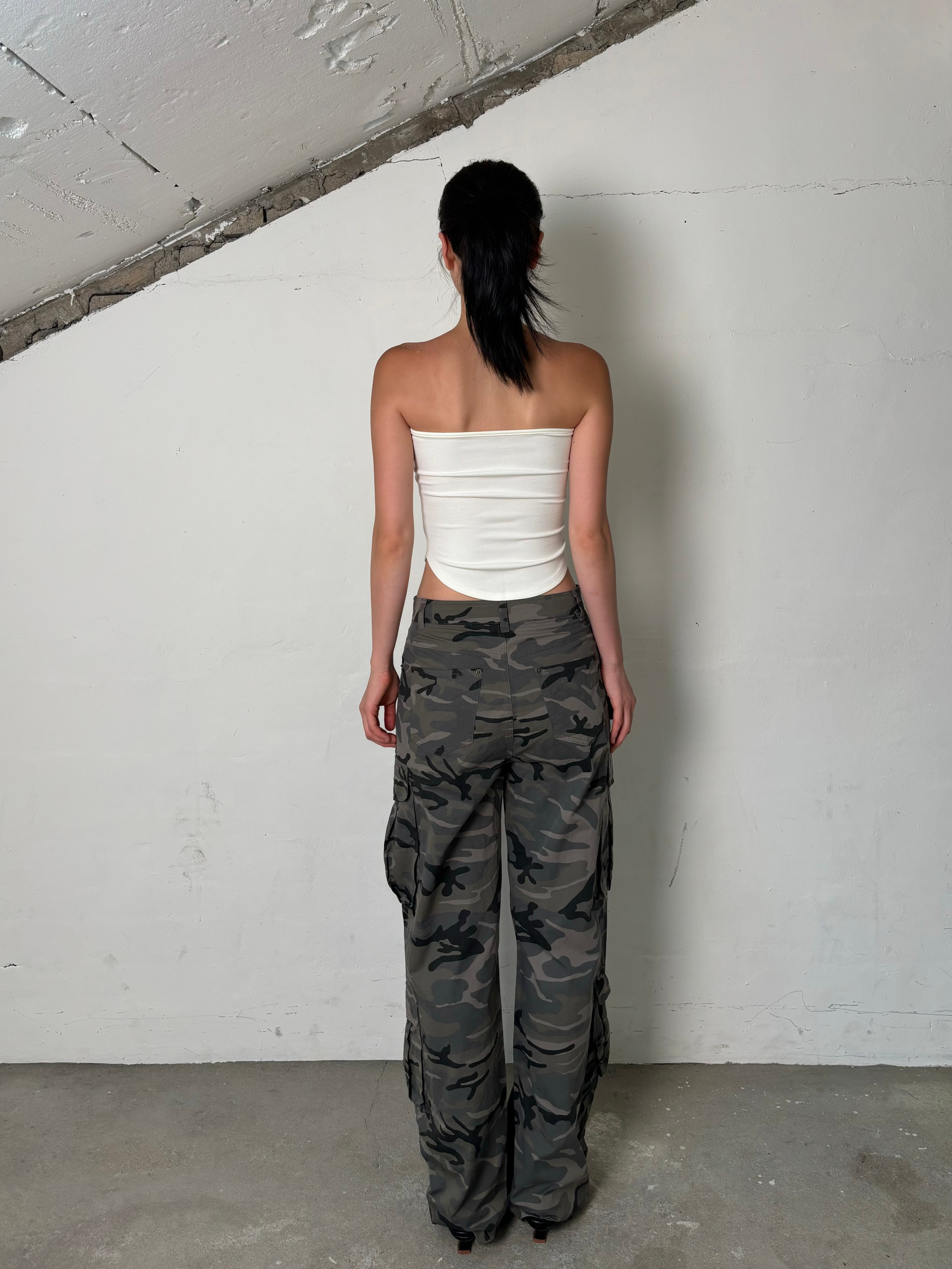 Pocket cargo pants(Camouflage)