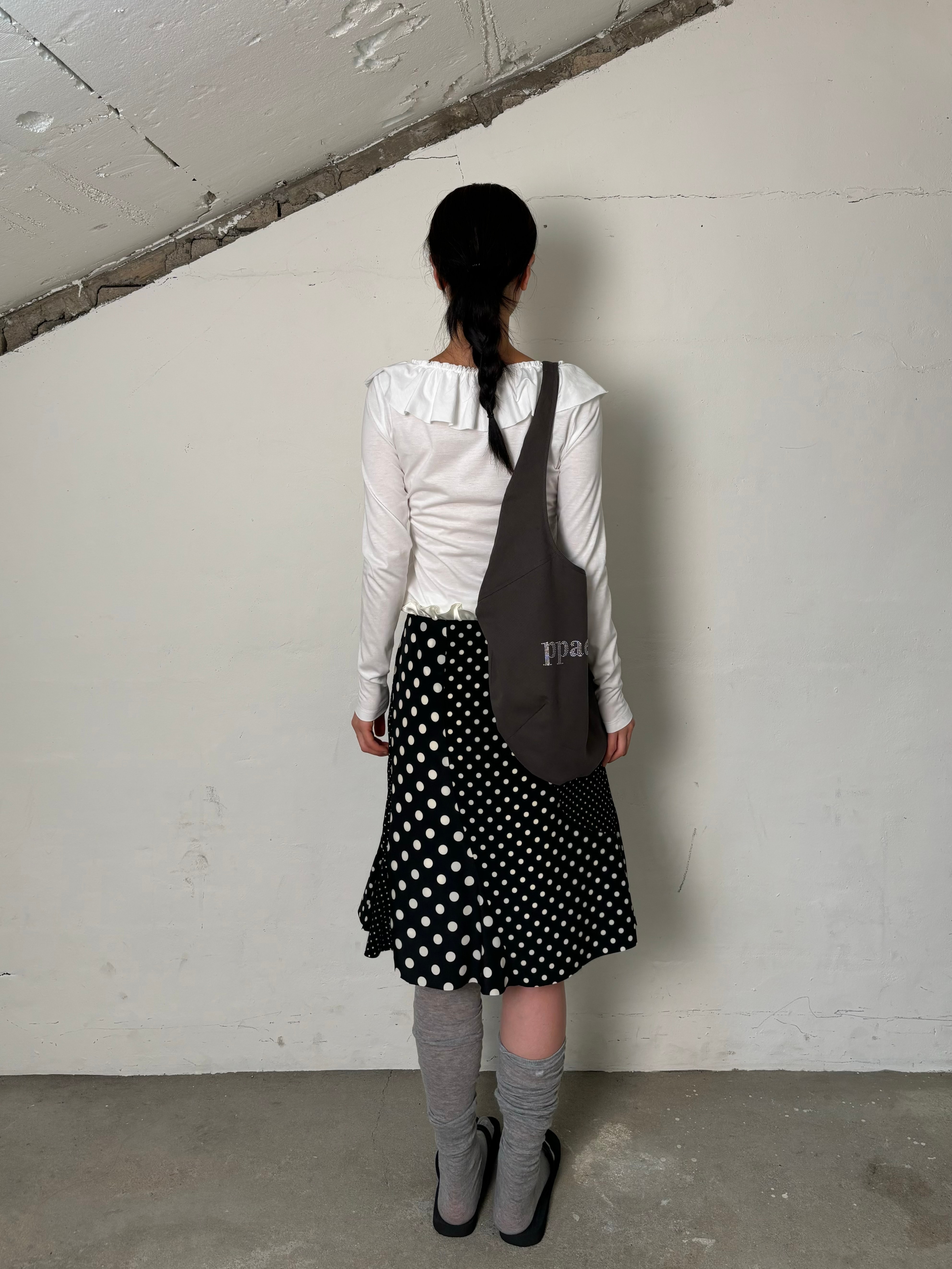 Frill tencel t-shirt(Ivory)