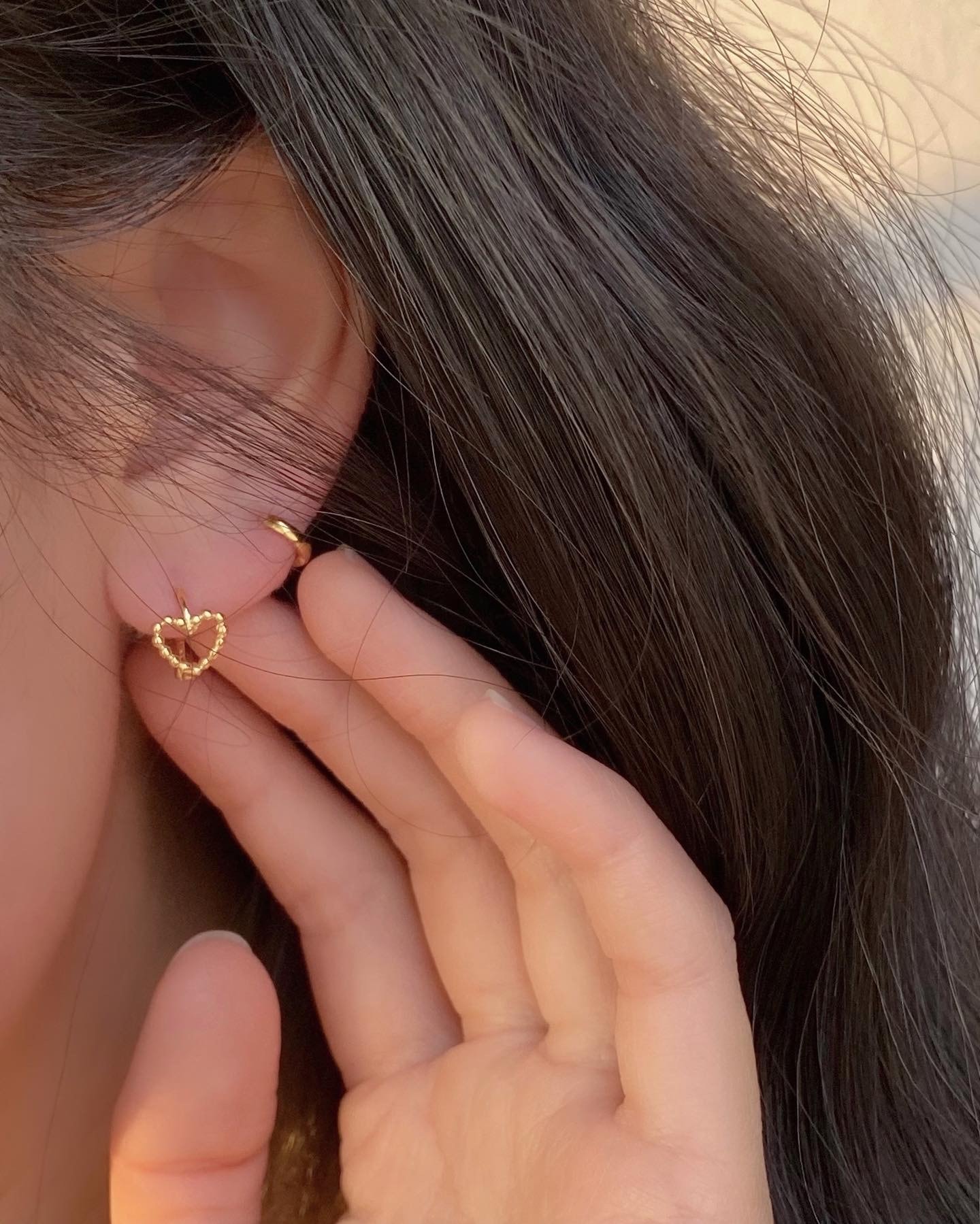 Bubble Heart Earring