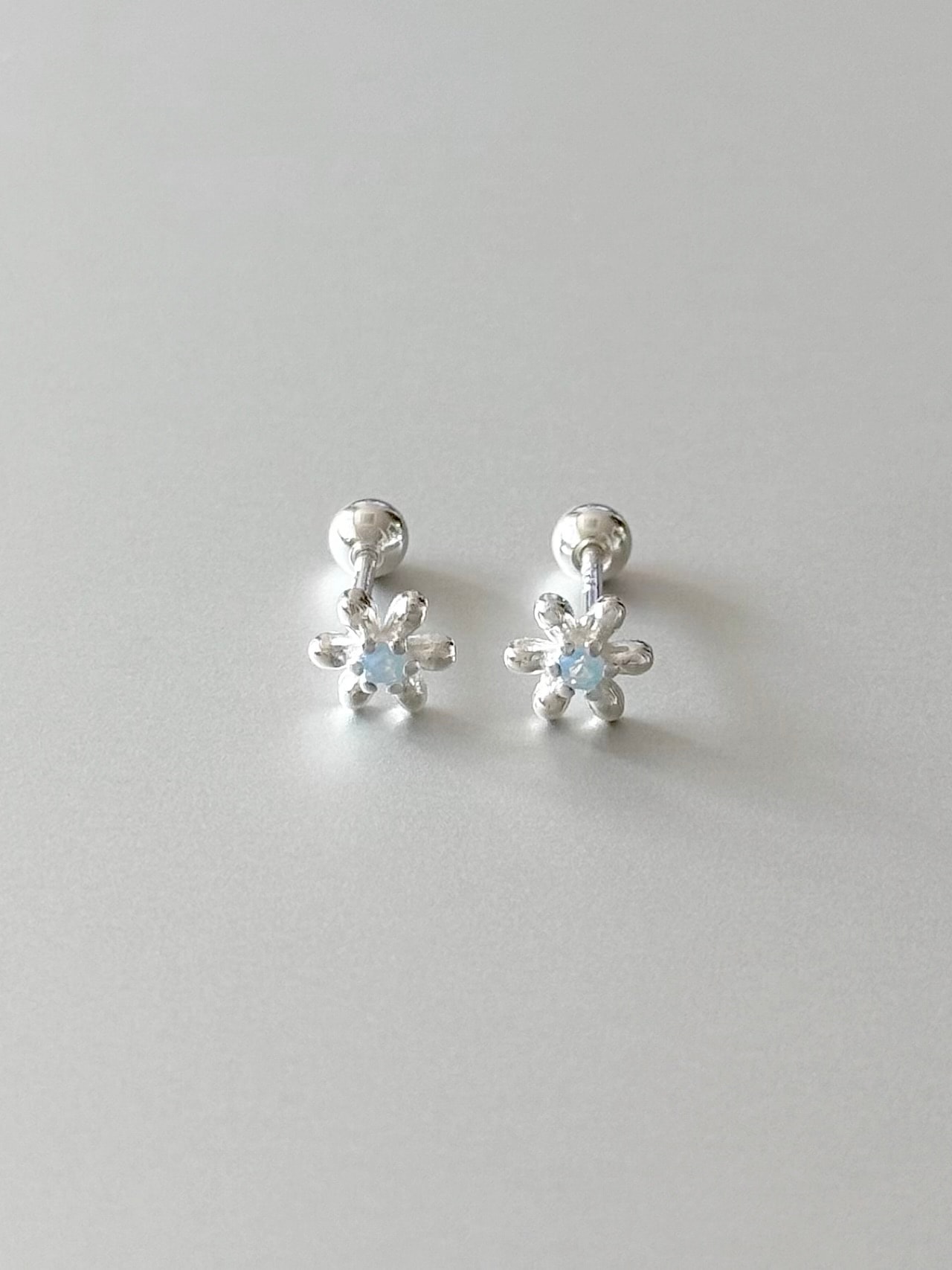 Milky Blue Flower Piercing