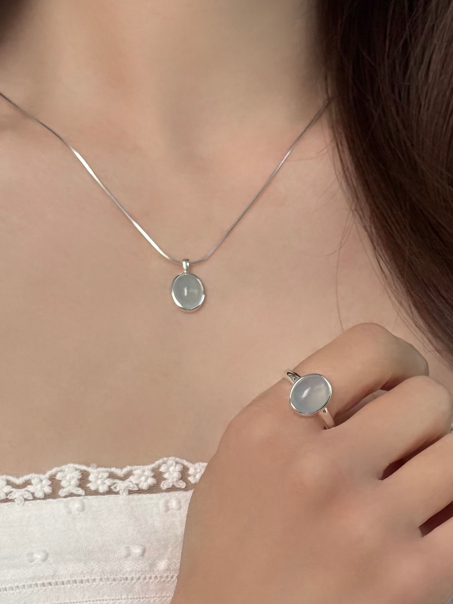 Serene Aqua Ring